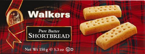 Walker's Shortbread Fingers Cookies - All Butter Scottish Shortbread Biscuits, 5.3 oz Box - Perfect for Tea Time, Gifts & Holiday Treats