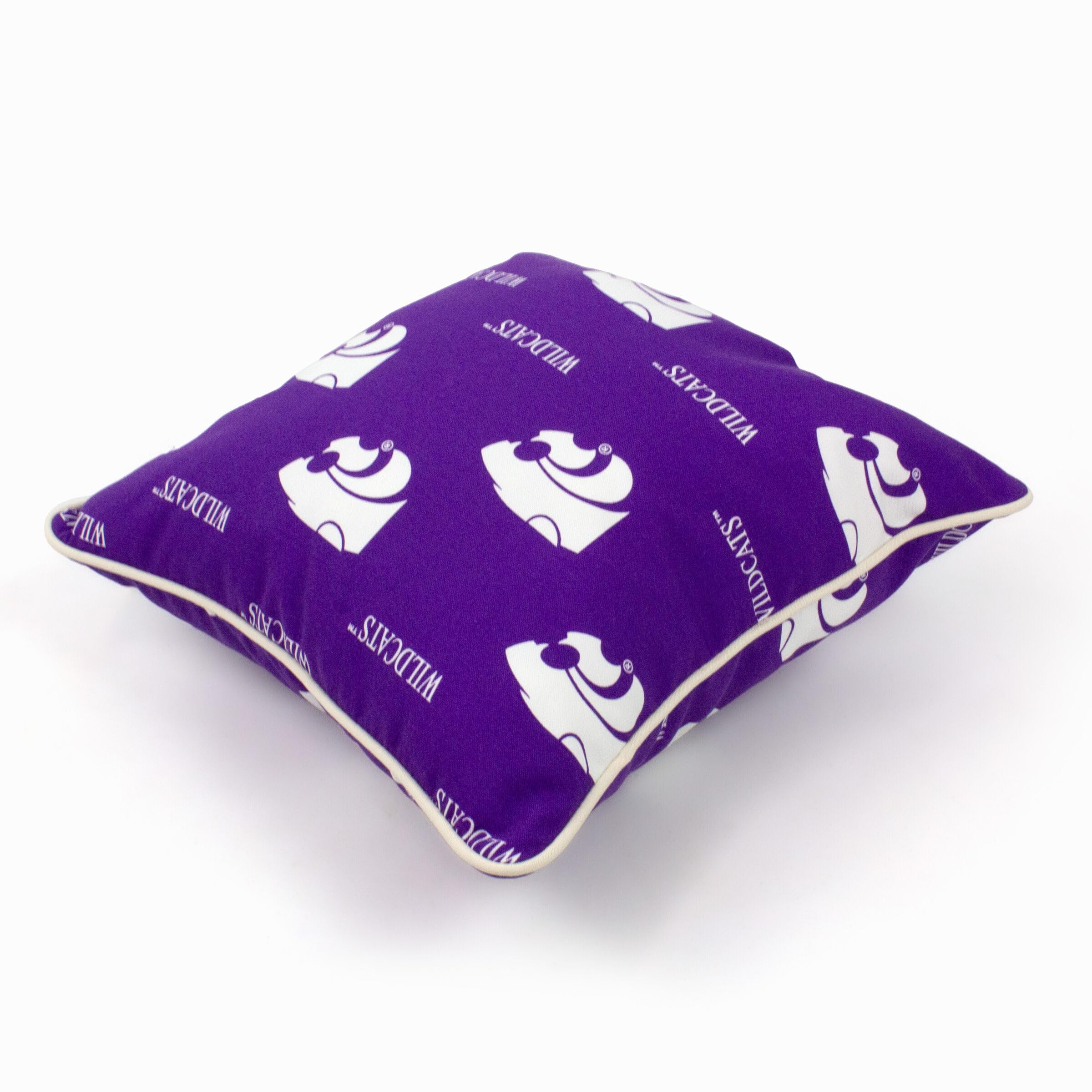 Kansas State Wildcats Decorative Throw Pillow 16x16 Inches - Soft Outdoor & Indoor College Covers for Dorm, Sofa, Bed, Porch