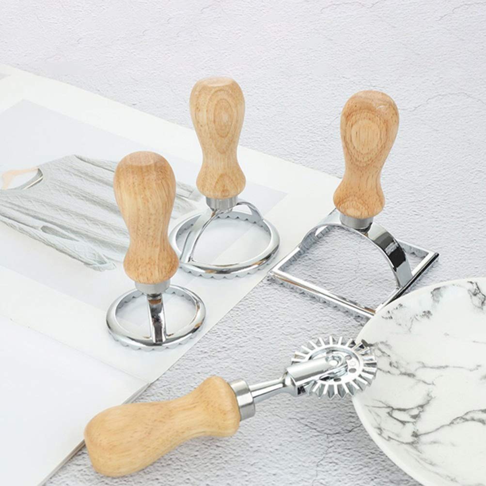 4pcs Alloy Dumpling Maker Set - Biscuit & Cookie Mold, Dumpling Wrapper Cutter for Baking - Perfect for Homemade Dumplings, Pastries & Cookies - Ideal for Kitchen, Bakery & Holiday Cooking