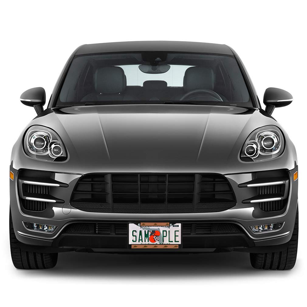 Sturdy Metal Insert License Plate Frame - Beaver C Weatherproof Black Car Accessories with 2 Holes for Secure Mounting | Durable Auto Exterior Upgrade for Trucks, SUVs & Cars