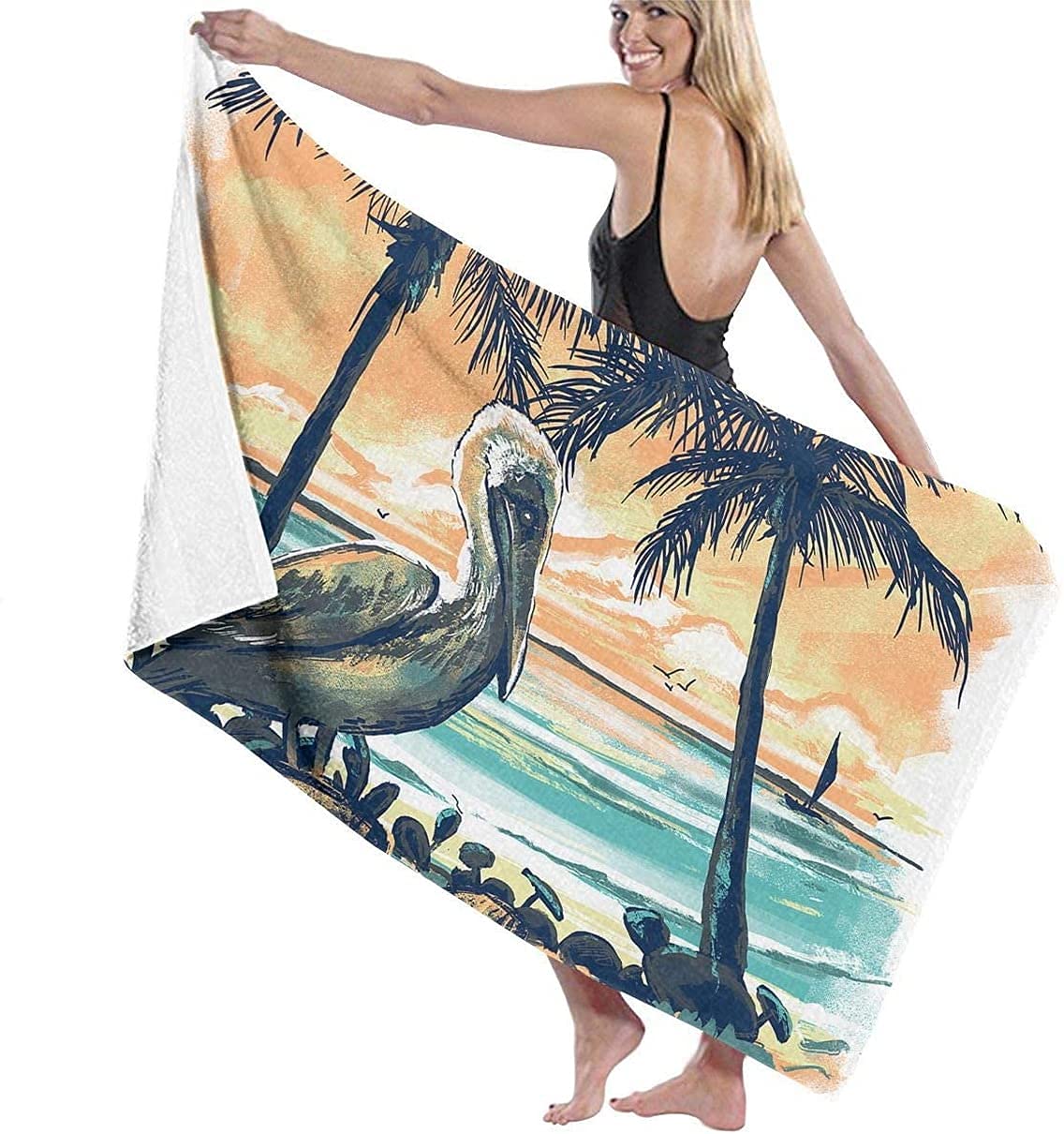 **Pelican Sunset Beach Towel - 32