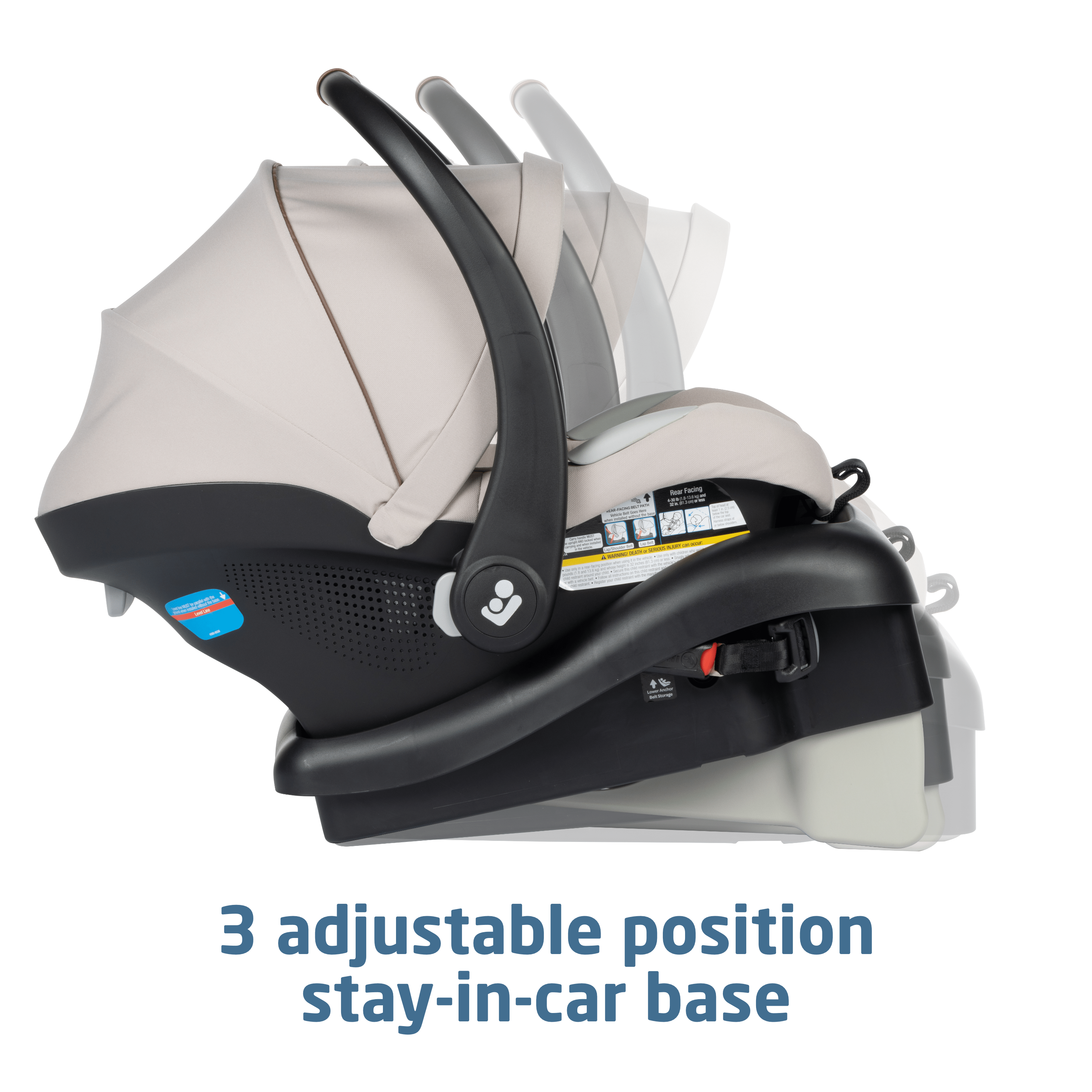 Maxi Cosi Mico Luxe Infant Car Seat with Vegan Leather Grip - Premium Baby Safety Car Seat for Newborns - Perfect for Travel, Shopping & Family Outings