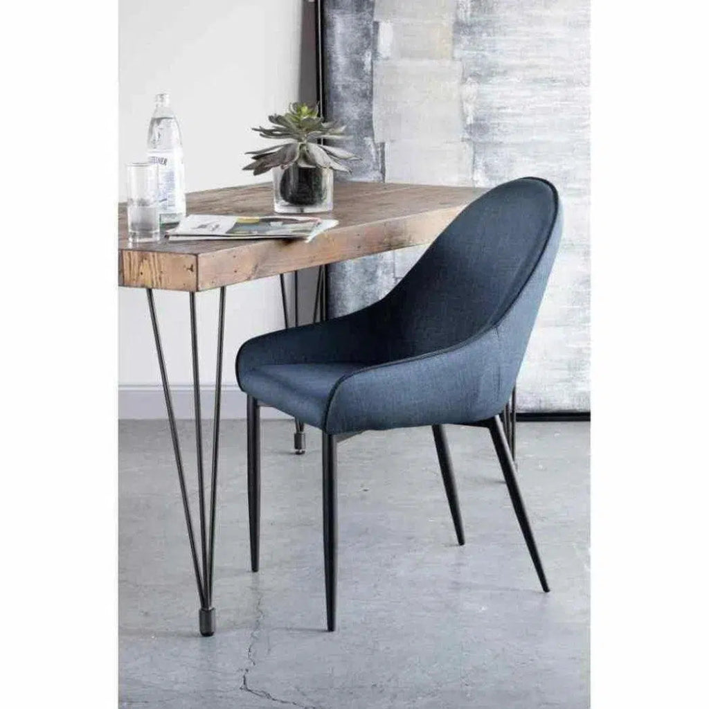 21.5 Inch Dark Blue Dining Chairs Set of 4 - Modern Kitchen & Dining Room Furniture for Home, Restaurant, and Office Use