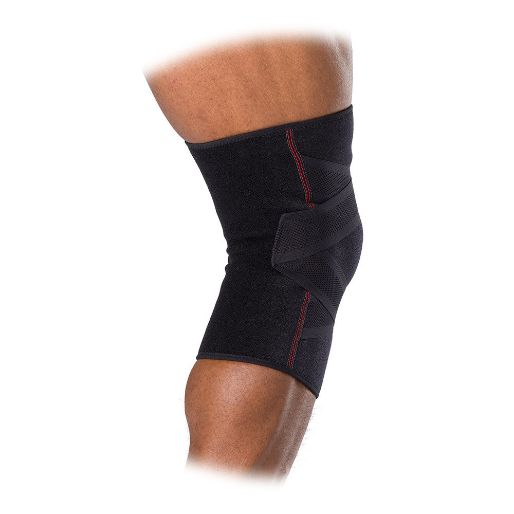 Cross Compression™ Adjustable Knee Sleeve with Support Straps - Ideal for Running, Weightlifting & Joint Pain Relief