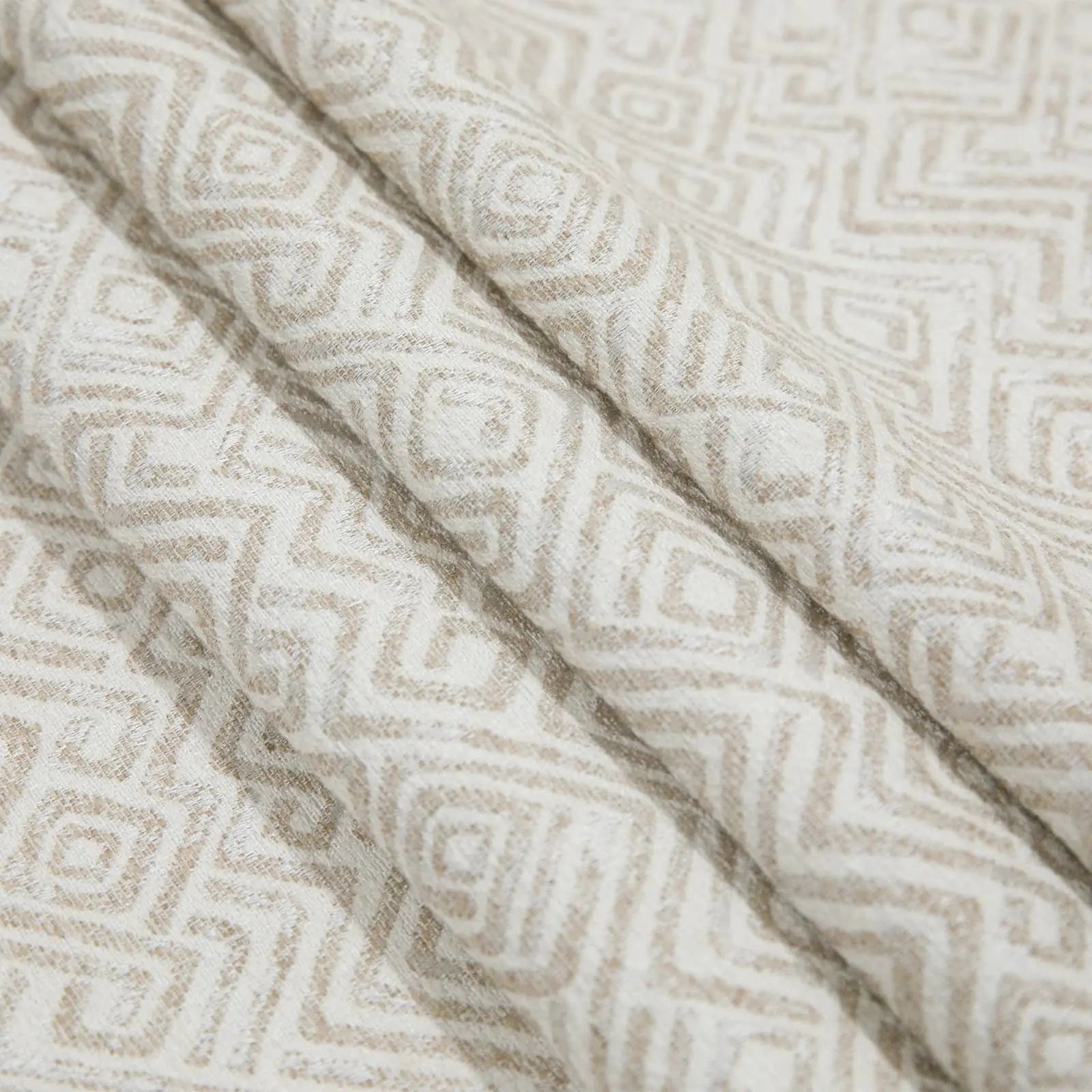Lydia Scroll Jacquard Pleated Curtains - Elegant Blackout Drapes for Living Room, Bedroom & Office - Premium Textured Window Treatments for Home Decor