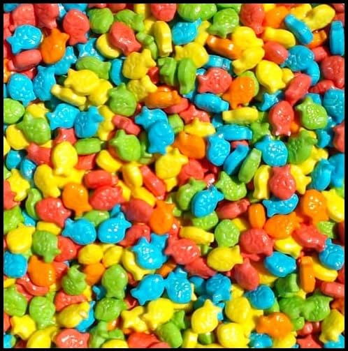 Bayside Fishing Hard Candy - Fish Shaped Rainbow Treats for Parties & Gifts