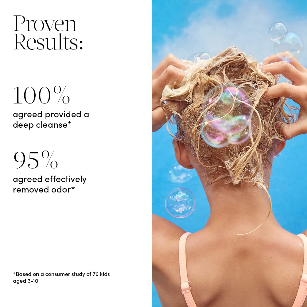 Evereden Ultimate Kids Haircare Set: Gentle Vegan Shampoo, Conditioner, 4-in-1 Detangler Spray & After Swim Shampoo with Detangling Brush | Safe for All Hair Types | Perfect for Daily Care, Swim Days & Tangle-Free Styling