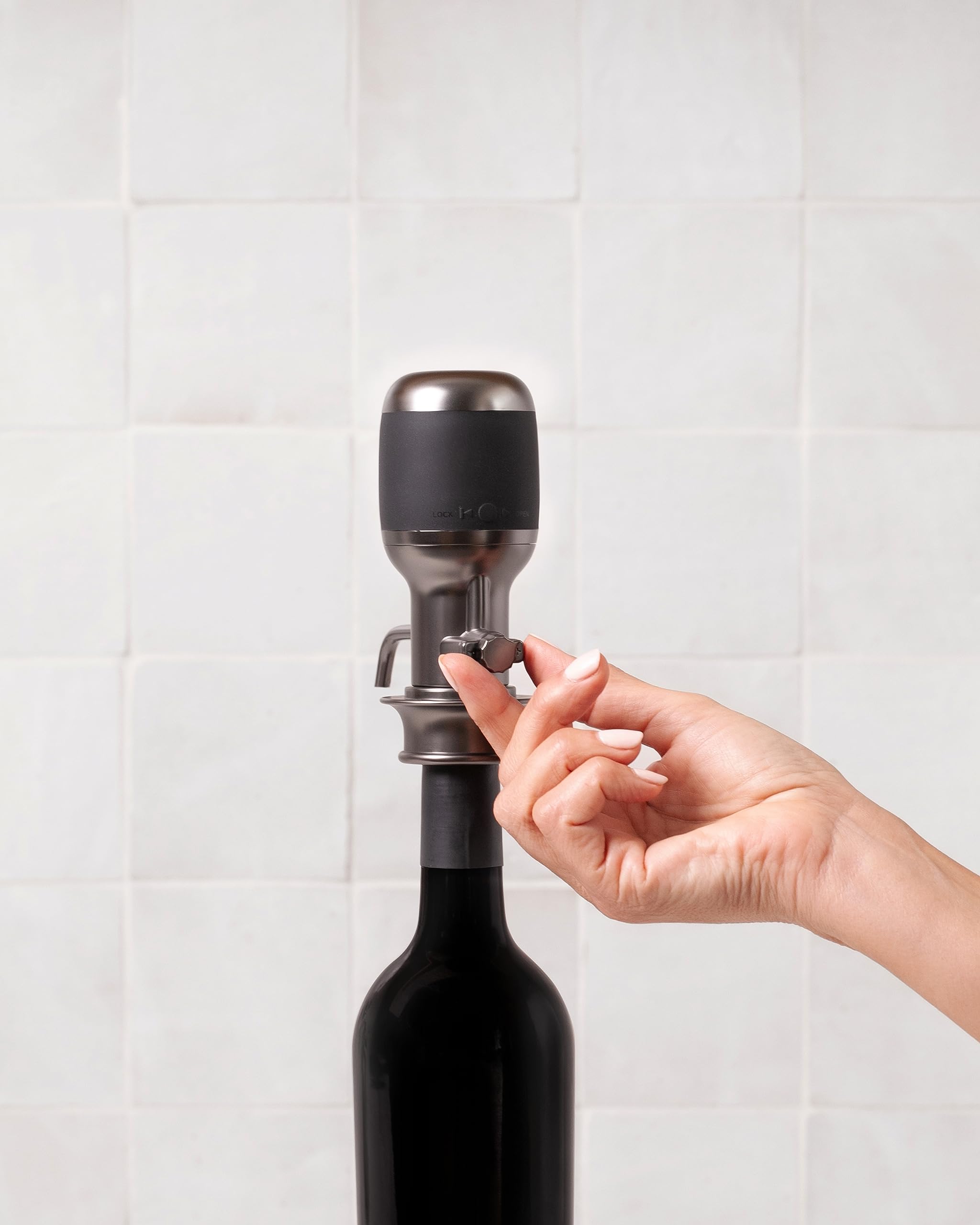Aervana Select Variable Speed Electric Wine Aerator & Dispenser - Wine Decanter for Red & White Wine (750ml & 1.5L) with Stand - Perfect for Home Entertaining, Dinner Parties & Wine Tasting Events