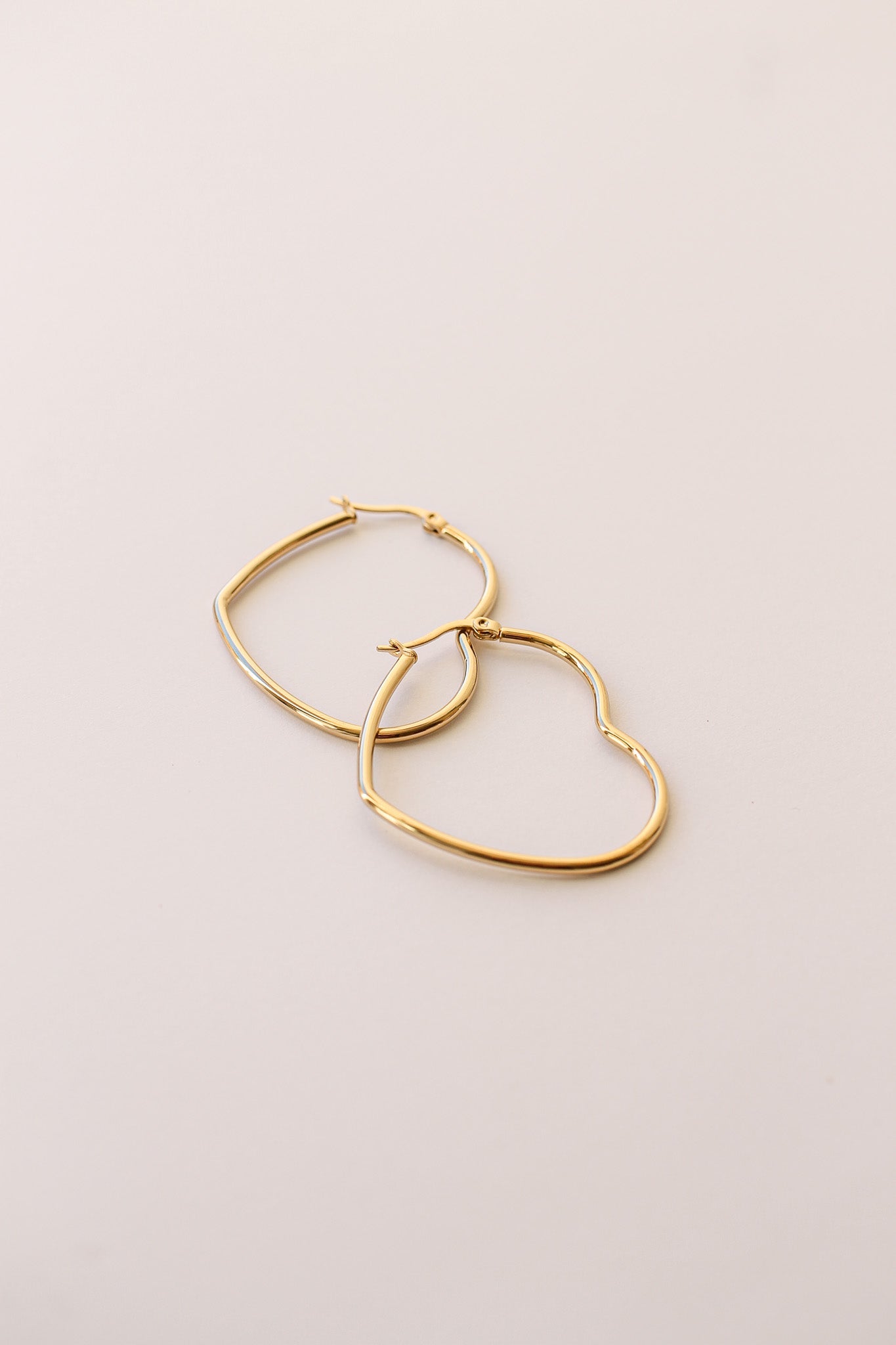Jumbo Heart Hoop Earrings - Large Gold Plated Dangle Earrings for Women | Perfect for Valentine's Day, Date Night & Special Occasions