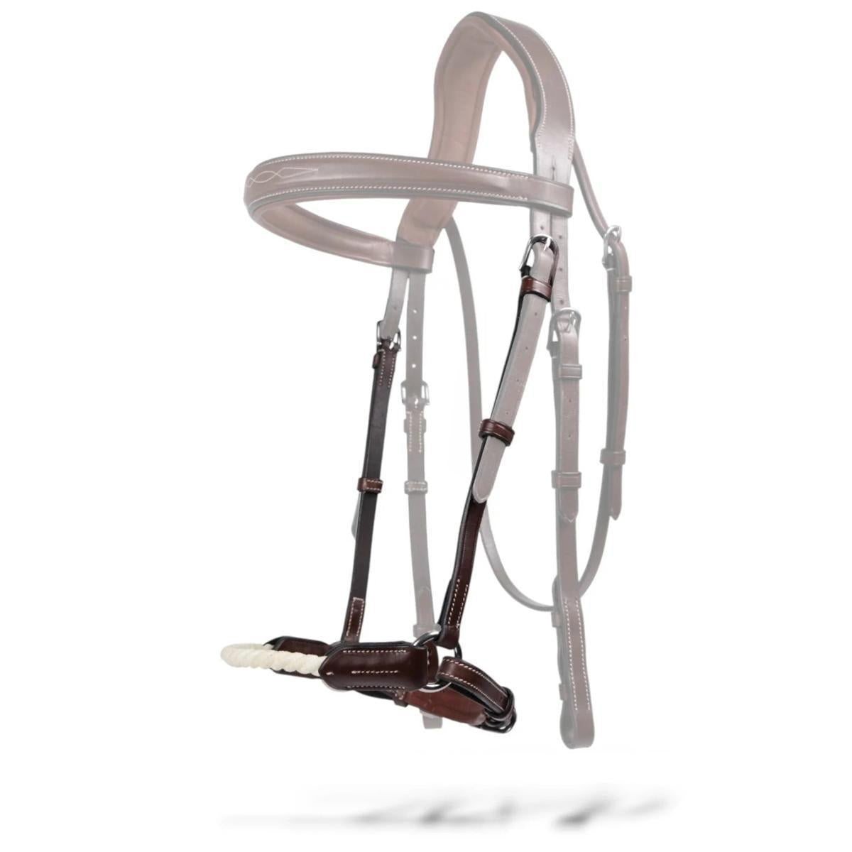 AJR Crank Drop Rope Noseband for Horses - Comfortable & Adjustable Equestrian Training Gear - Perfect for Dressage, Jumping & Trail Riding