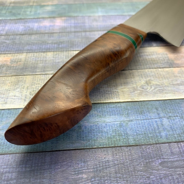 Joe Edson 215mm AEB-L Stainless Steel Euro Style Custom Chef Knife - Professional Kitchen Tool for Slicing, Dicing & Food Prep