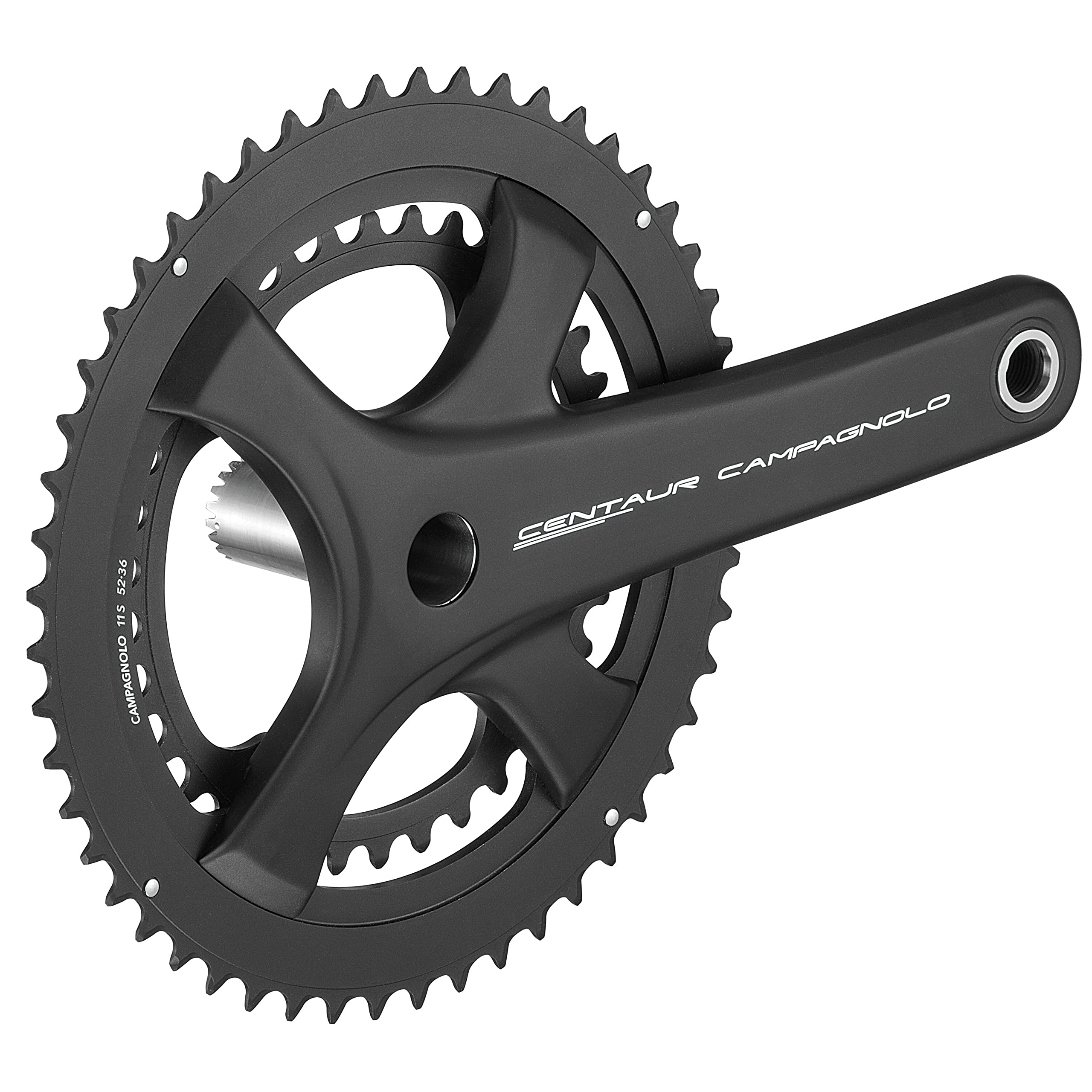 Campagnolo Centaur UT 170mm 52-36T 11-Speed Bicycle Crankset - Black | Road Bike Crankset for Cycling & Racing | Perfect for Performance Road Bikes & Triathlon Training