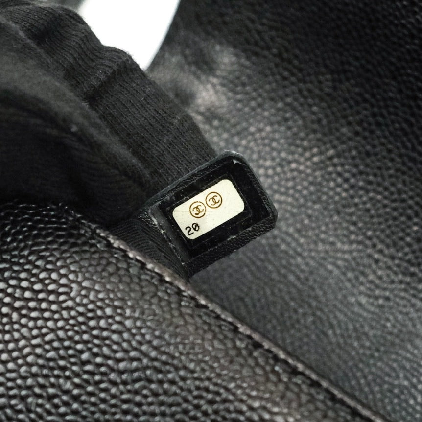Chanel Boy Quilted Medium Handbag in Black Caviar Leather with Ruthenium Hardware - Luxury Crossbody Bag for Women, Perfect for Evening Events & Date Nights