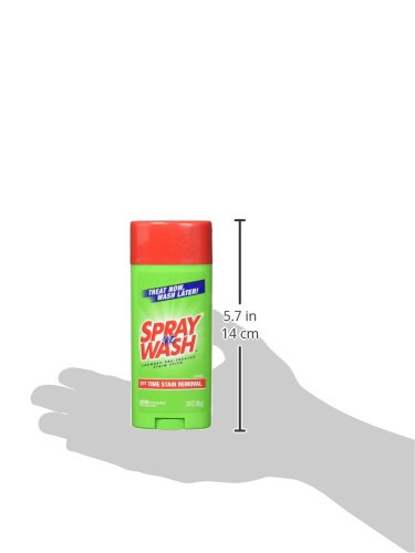 Spray 'n Wash Pre-Treat Laundry Stain Remover Stick - 3 oz | Fast-Acting Stain Treatment for Clothes | Perfect for Grass, Grease, Food & Wine Stains | Pack of 1