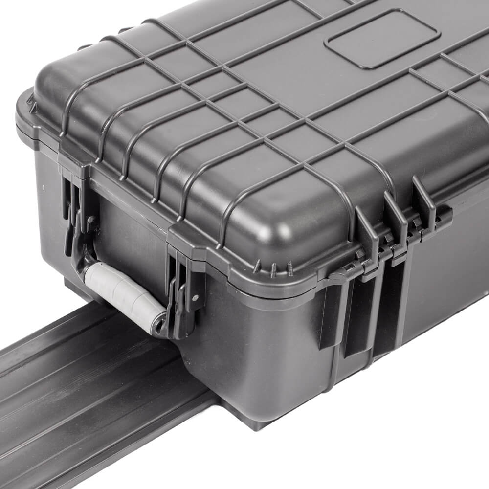 Waterproof Hard Rolling Case 515x290x200mm with Pull Handle & Foam Interior - Perfect for Travel, Storage & Equipment Protection