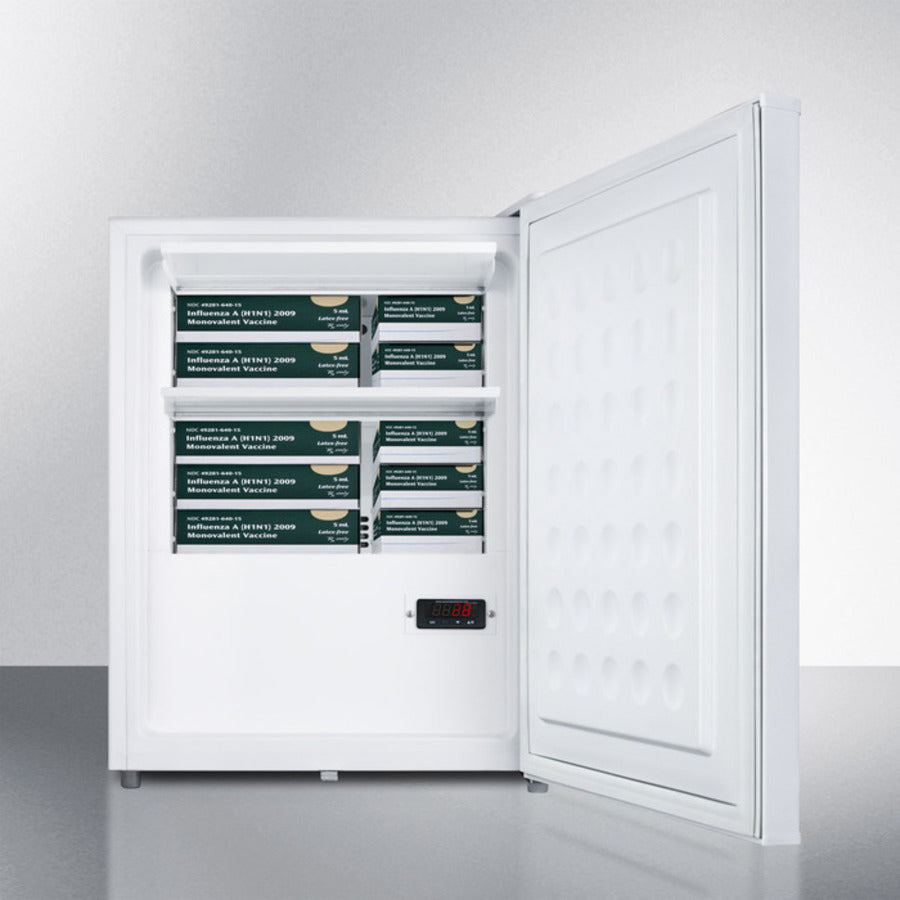 Accucold Compact Medical Refrigerator FF28LWHVAC - Temperature Stable Storage for Vaccines, Medications & Lab Samples | Perfect for Clinics, Pharmacies & Home Healthcare
