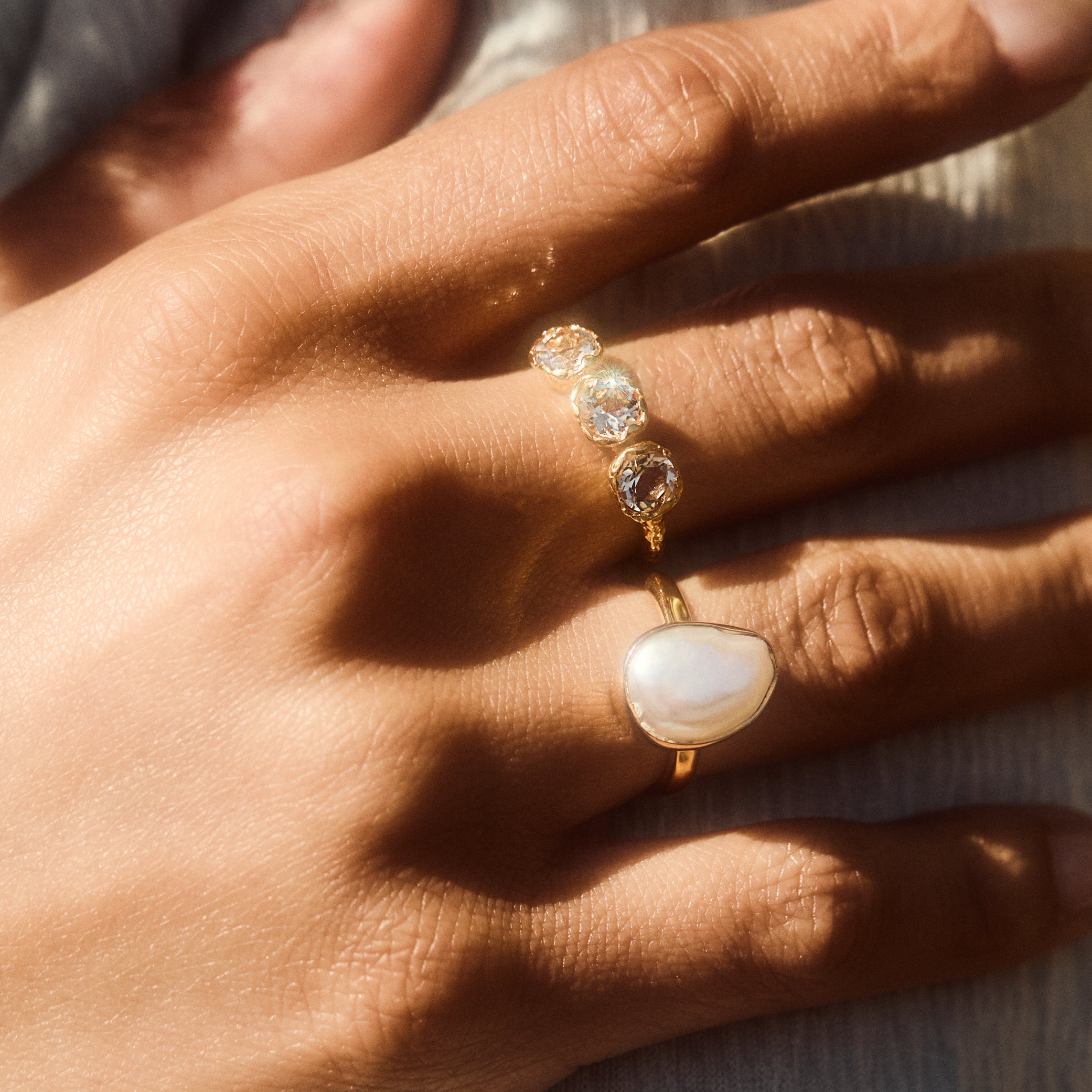 Andie Molten Green Amethyst Ring - Sterling Silver Adjustable Statement Ring for Women | Perfect for Boho Fashion, Gift Giving & Everyday Wear