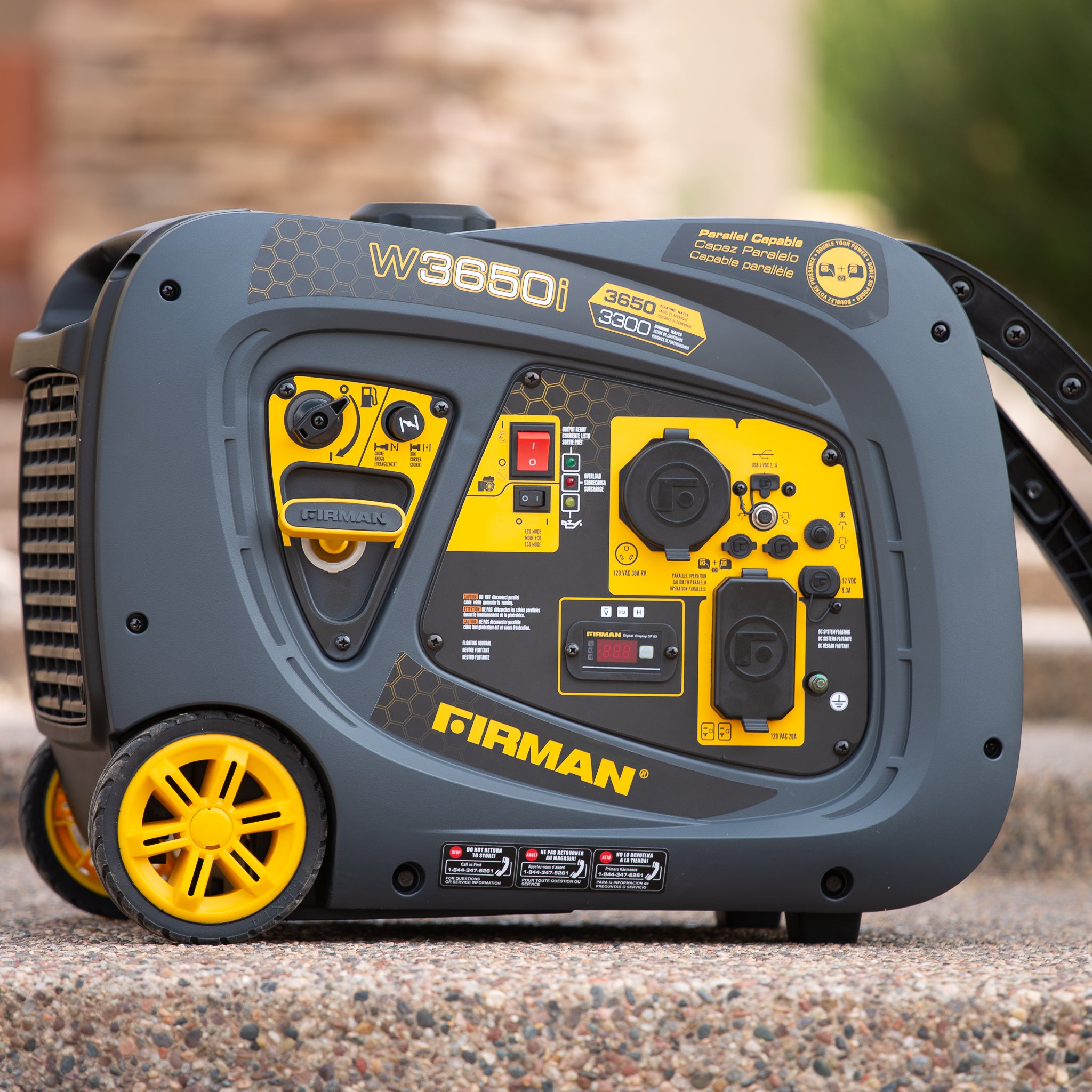 3650W Portable Inverter Generator with Recoil Start - Quiet, Reliable Power for Camping, RV Trips & Emergency Backup