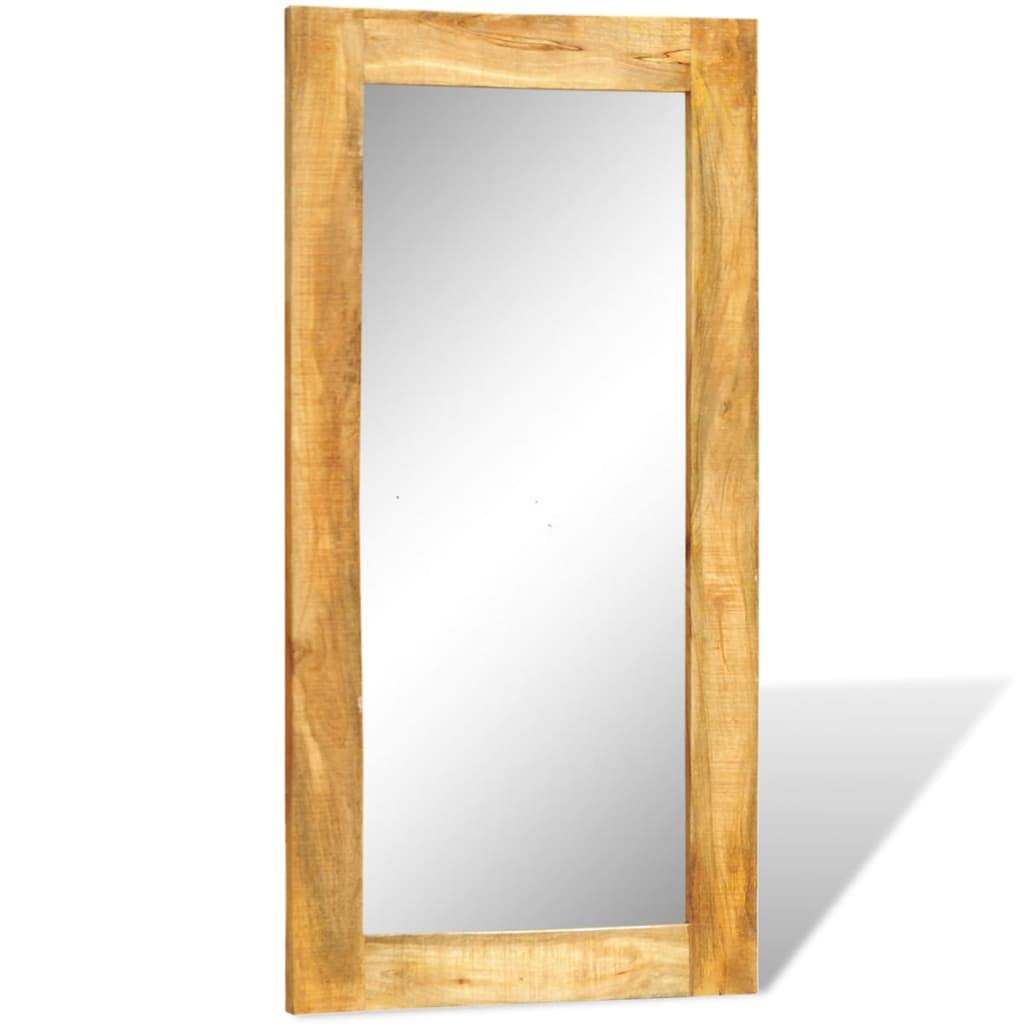 Solid Wood Framed Rectangle Wall Mirror - 47.2