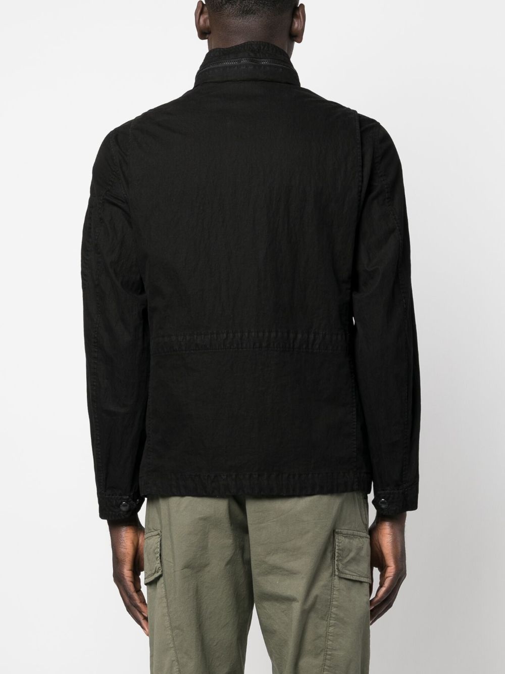 CP COMPANY Men's Black Jacket - Lightweight Waterproof Windbreaker for Outdoor Hiking & Urban Streetwear