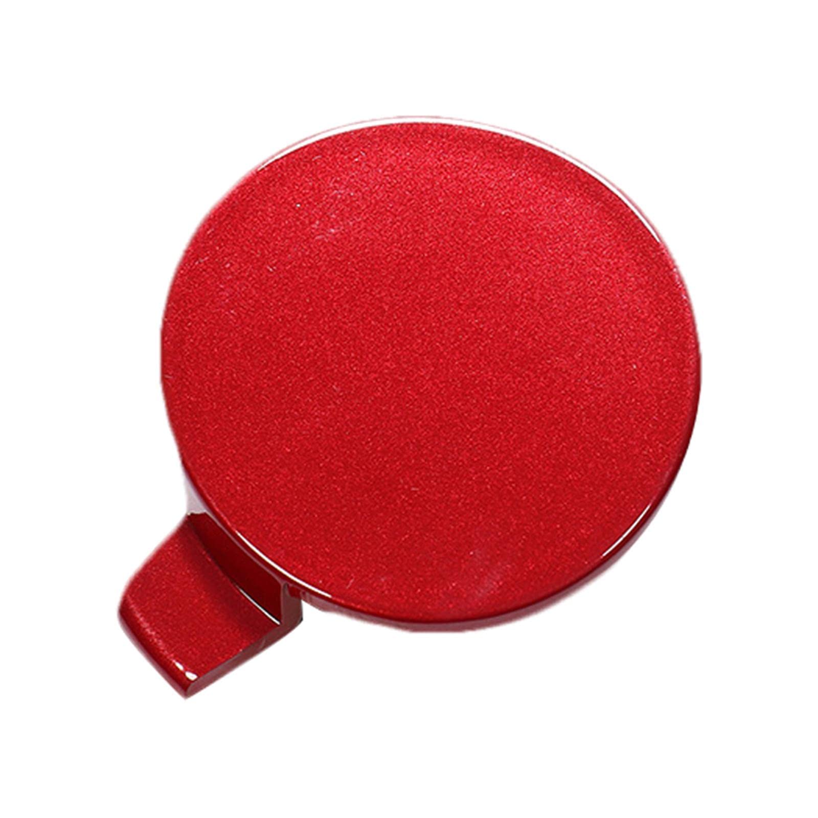 Kesoto Car Front Bumper Tow Hook Cover Caps - Red Auto Bumper Inserts & Exterior Parts for Towing Hauling Eye Protection | Perfect for Off-Roading, Car Shows & Vehicle Customization