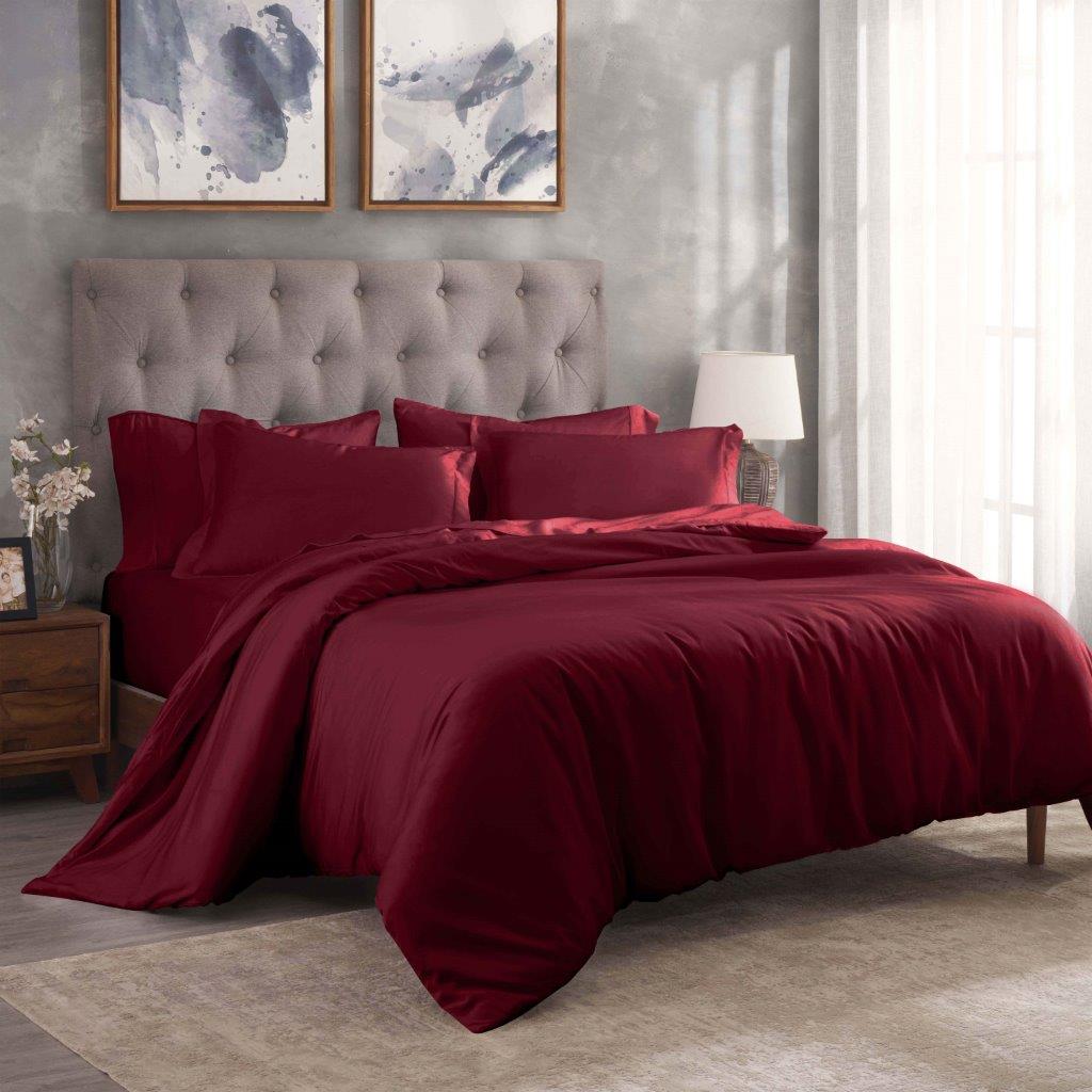 Premium 100% Egyptian Cotton Duvet Cover Set - 300 Thread Count, Breathable & Soft Bedding for All Seasons - Perfect for Master Bedroom, Guest Room & Luxury Hotels
