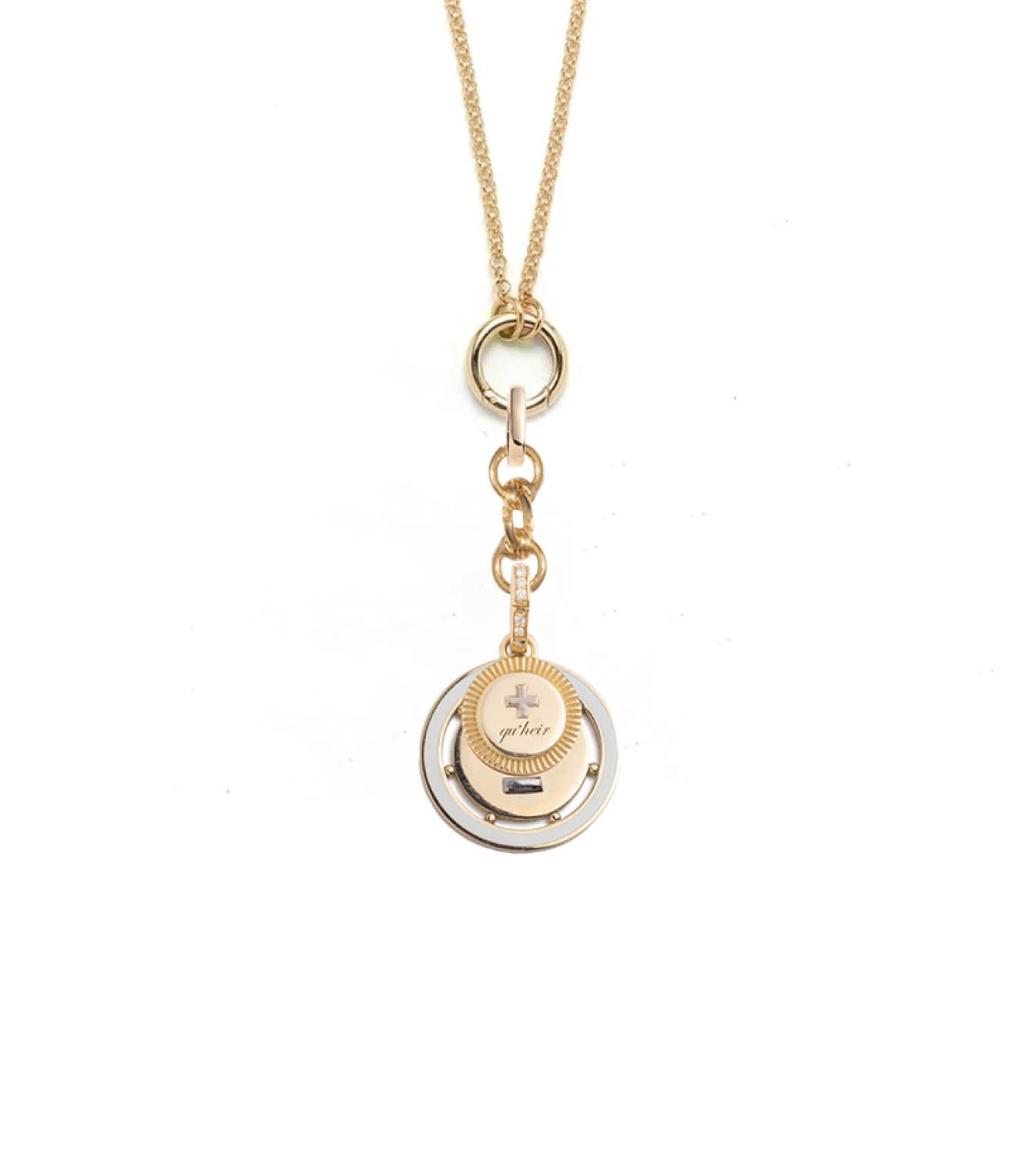 Vivacity Small Open Chain Couplet Necklace - Dainty Layering Necklace for Women, Perfect for Everyday Wear & Gift Giving