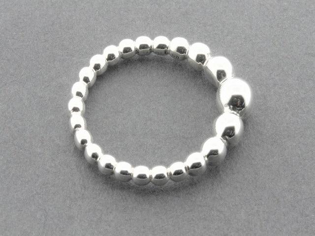 Sterling Silver Graduation Ball Ring - Elegant Jewelry for Graduation Gifts, Prom, and Special Occasions