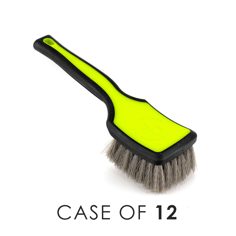 ProGrip Heavy Duty Tire Brush with Case - Premium Car Wheel Cleaning Tool for Auto Detailing & Maintenance - Perfect for Cars, Trucks, SUVs & Motorcycles