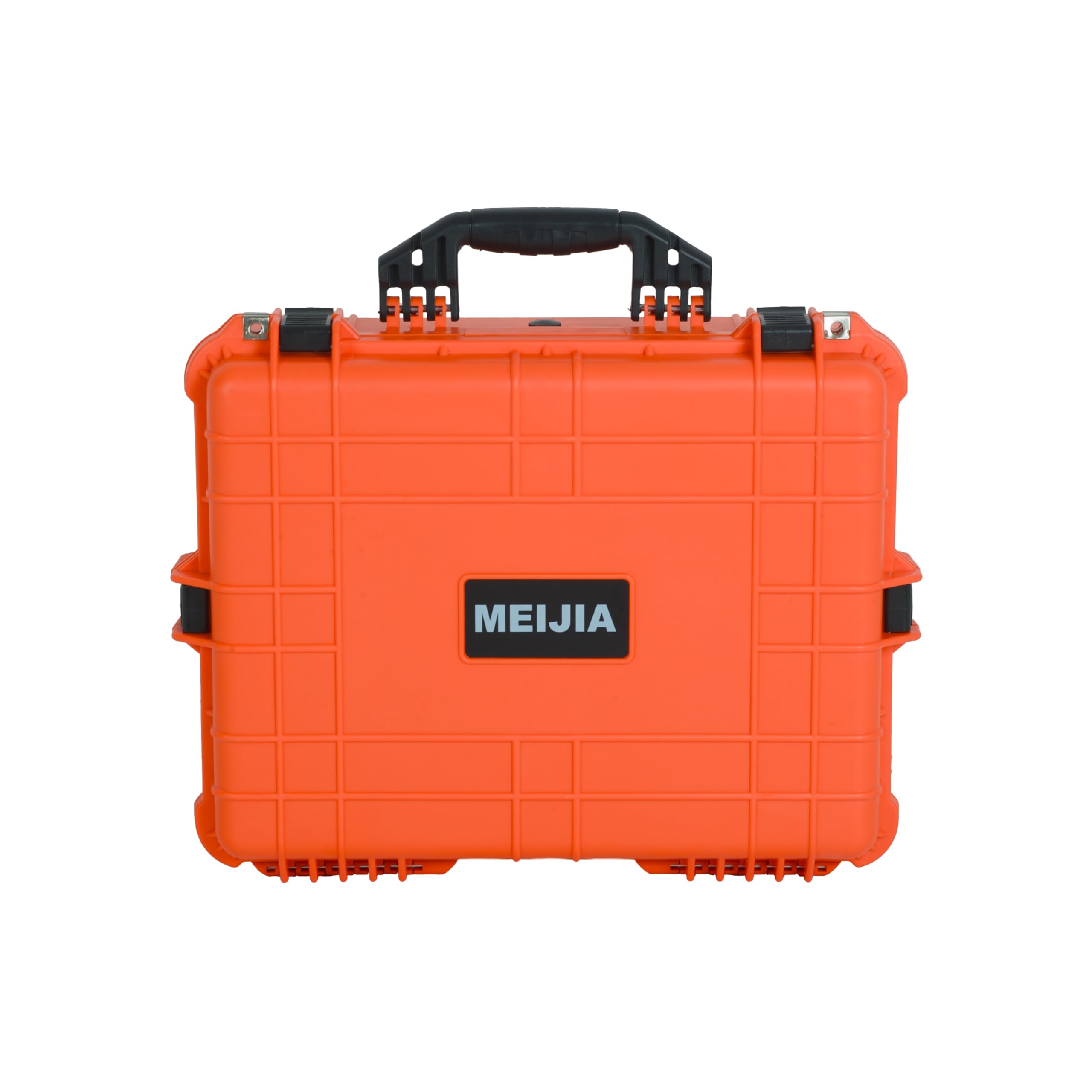 MEIJIA 20.62x16.85x8.11inch Waterproof Hard Protective Case with Customizable Foam - Durable All-Weather Storage for Drones, Cameras & Equipment (Orange) - Perfect for Travel, Outdoor Adventures & Professional Gear Protection