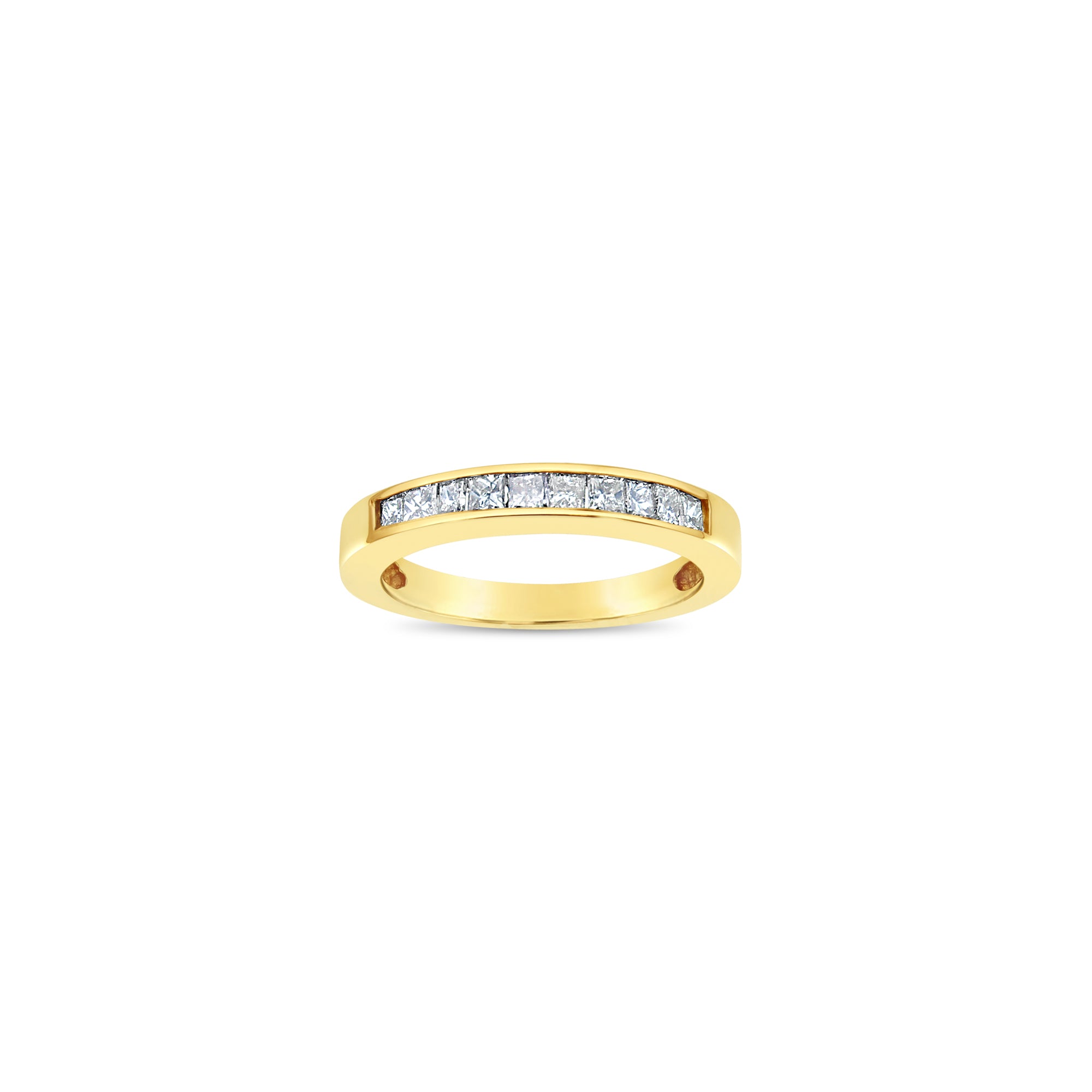 0.50 Carat Princess Cut Diamond Wedding Band for Women - Elegant Solitaire Engagement Ring for Brides, Anniversaries & Special Occasions