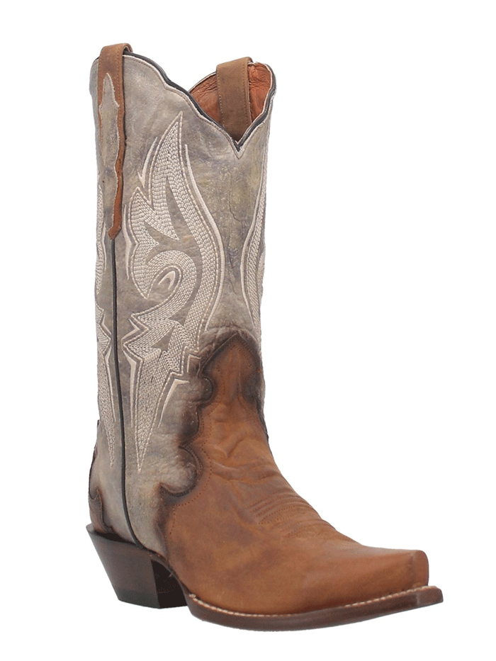 Dan Post DP4385 Women's Zoli Leather Cowboy Boots - Brown Western Riding Boots for Country Style & Outdoor Adventures