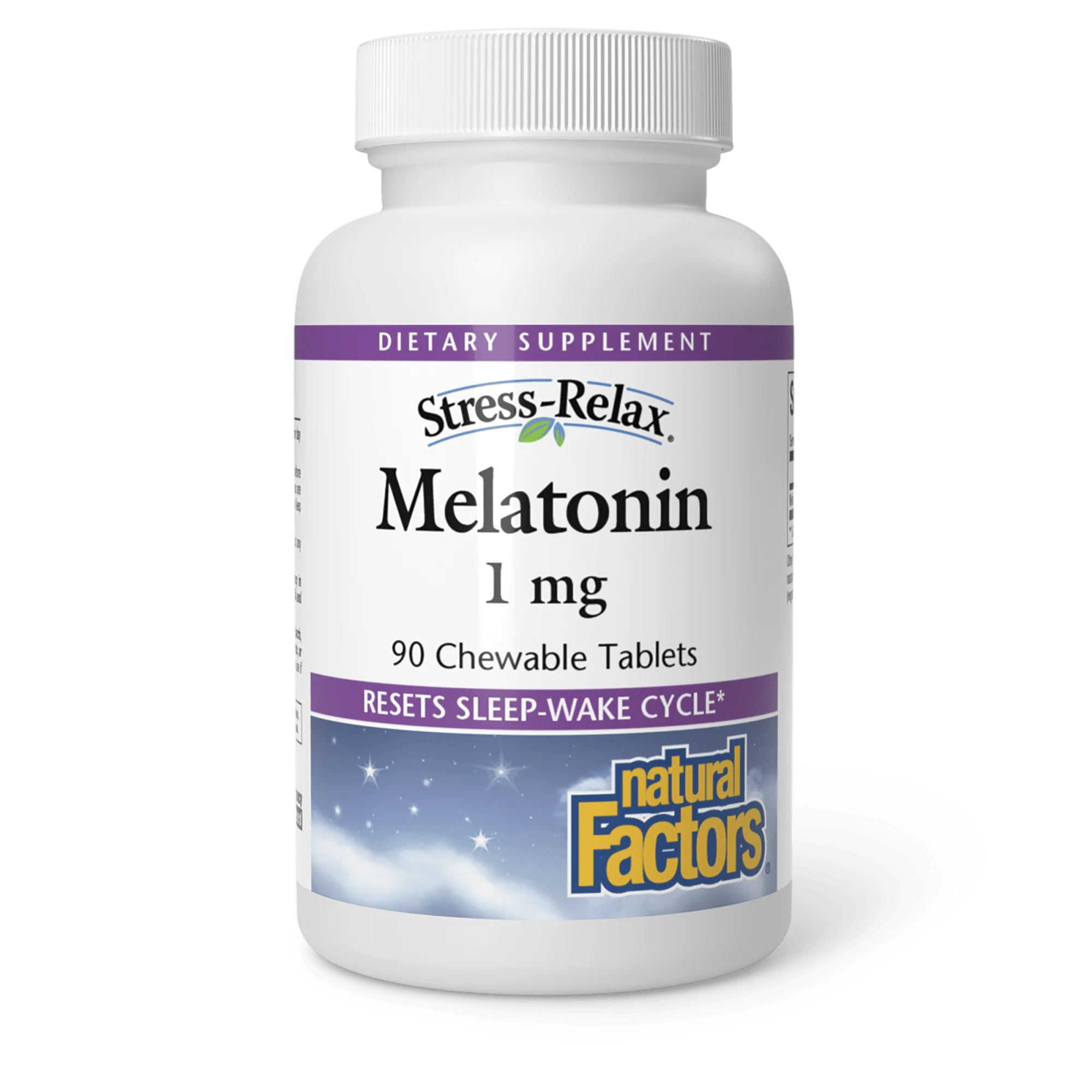 Stress Relax® Melatonin 1 mg Sleep Aid Supplement | Natural Sleep Support for Adults & Kids | Helps with Jet Lag, Insomnia & Relaxation | Non-Habit Forming