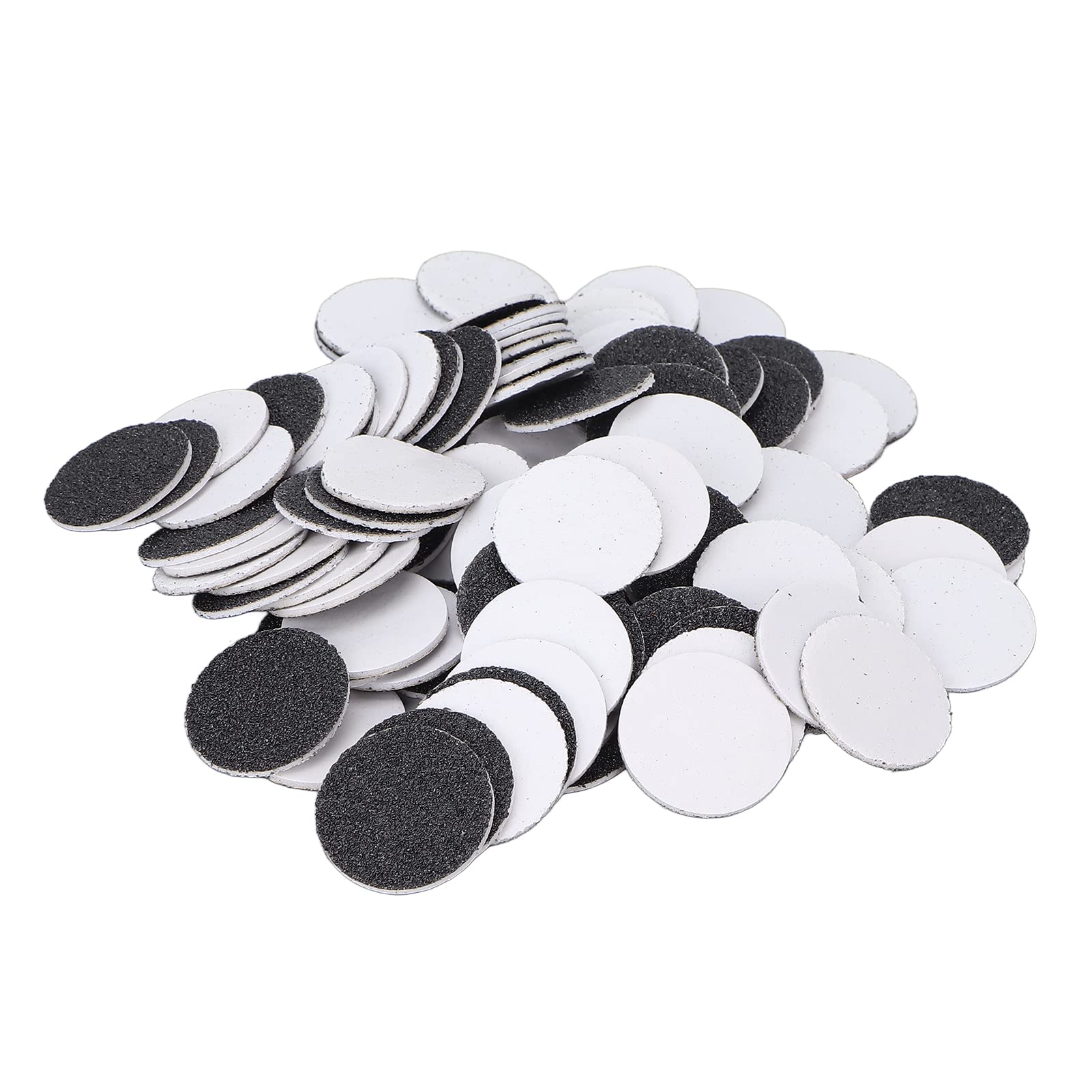100pcs Medium Coarse 120-Grit Sanding Discs for Electric Callus Remover - Replaceable Foot Care Sandpaper Pads for Nail Glue Removal & Exfoliation - Perfect for Home Pedicure & Foot Spa Treatments