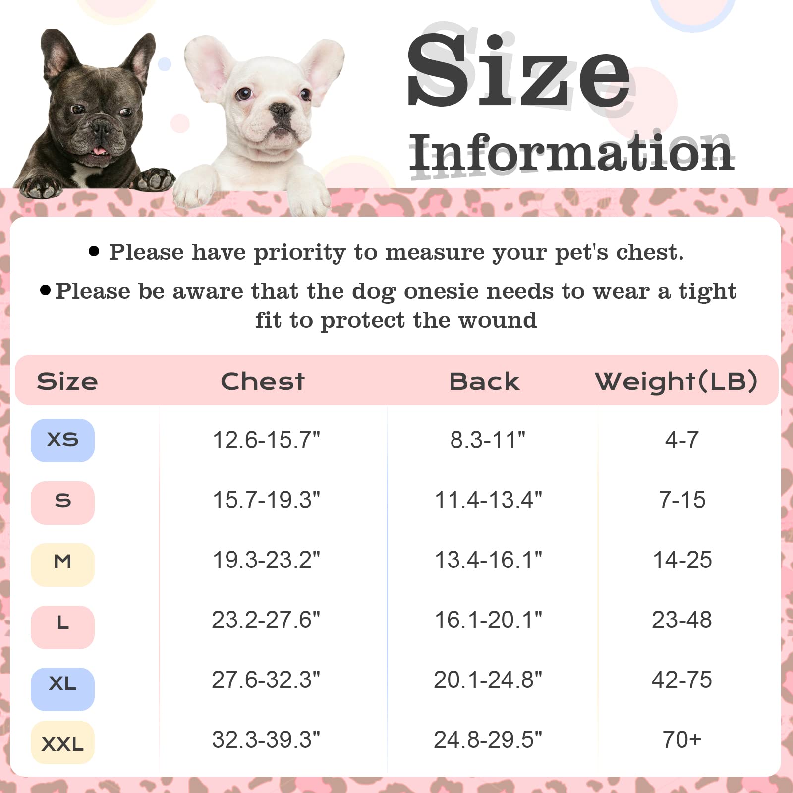 Post-Surgery Recovery Suit for Dogs - Soft, Breathable, Comfortable - Pink Leopard Print - XXL Size - Ideal for Spay/Neuter, Wound Protection & Stress Relief