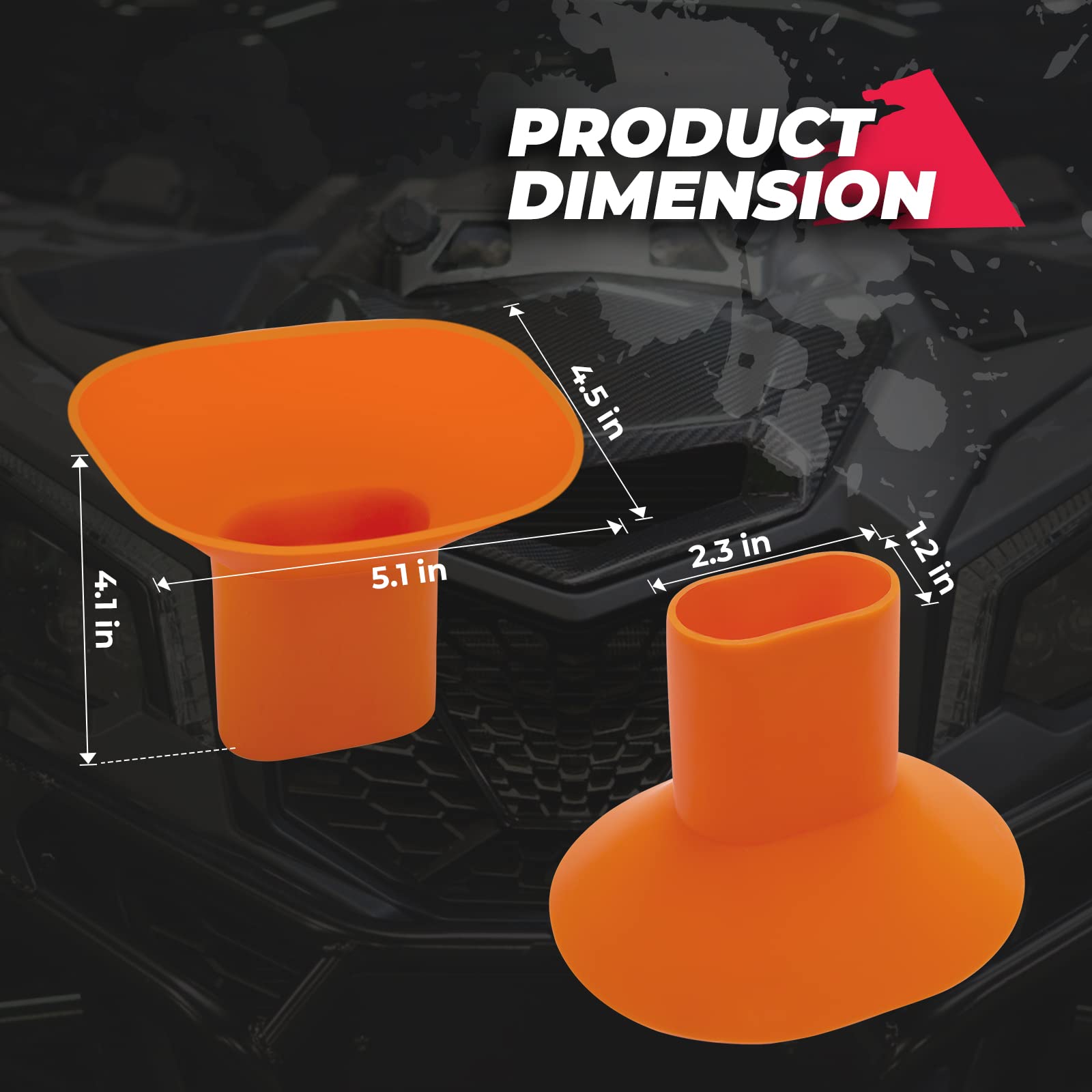 Kemimoto Flexible Silicone Oil Funnel for Can-Am Maverick X3 & Defender | Foldable Automotive Oil Change Funnel | Compatible with UTV, ATV, Cars, Motorcycles & Trucks | Perfect for Garage Maintenance & Off-Road Vehicle Care