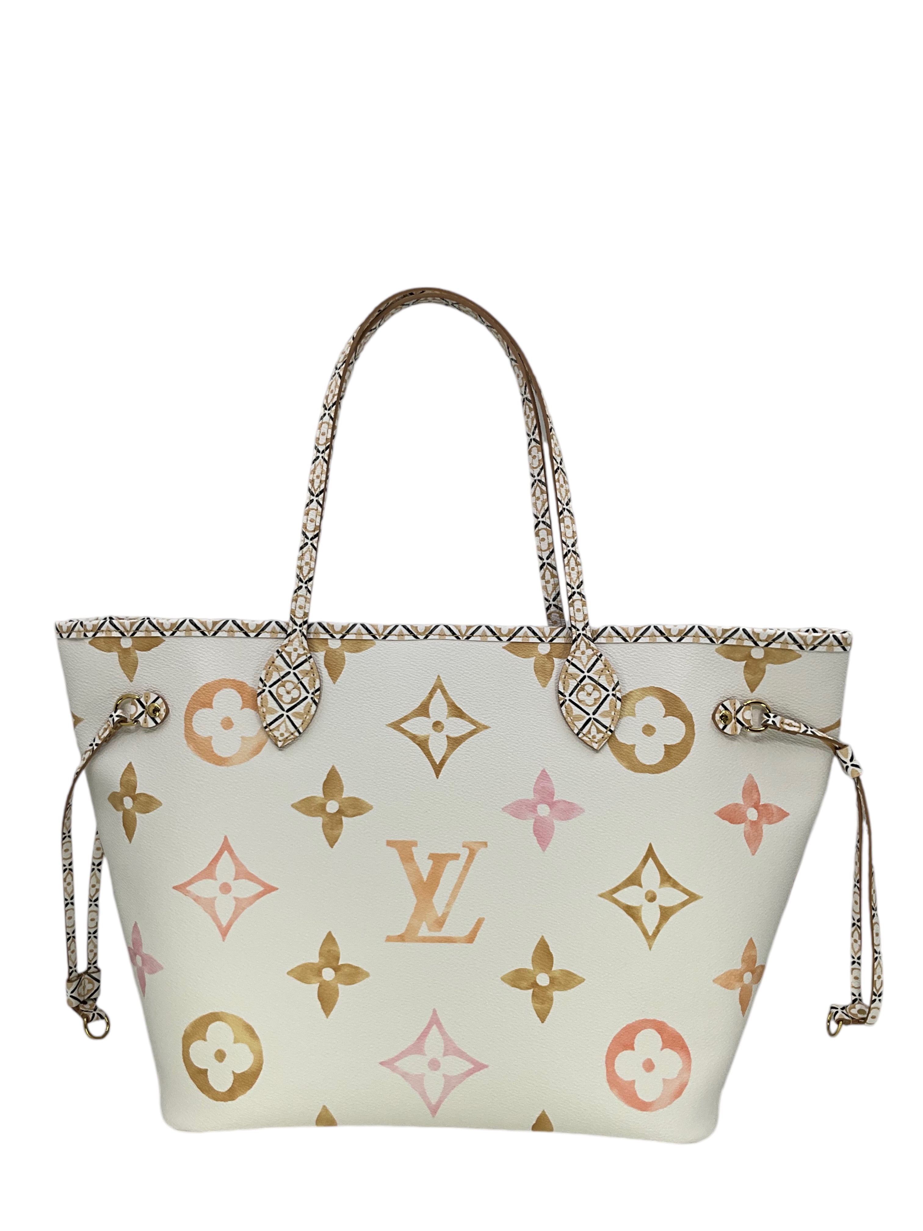Louis Vuitton Monogram Giant By The Pool 2.0 Neverfull MM Tote Bag with Pochette - Luxury Beach Tote for Women, Summer Travel & Poolside Essentials