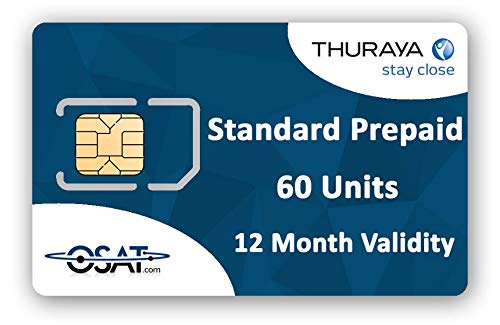 OSAT Thuraya Satellite Phone Standard SIM Card with 60 Units - Reliable Global Communication for Remote Areas, Travel & Emergency Use