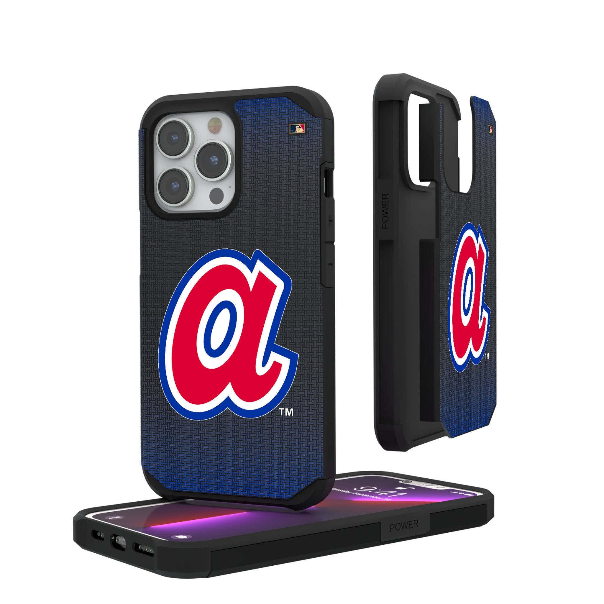 Vintage Atlanta Braves 1972-1980 Cooperstown Collection Linen Rugged Phone Case - Durable Protective Cover for iPhone & Samsung - Perfect for Baseball Fans & Sports Enthusiasts