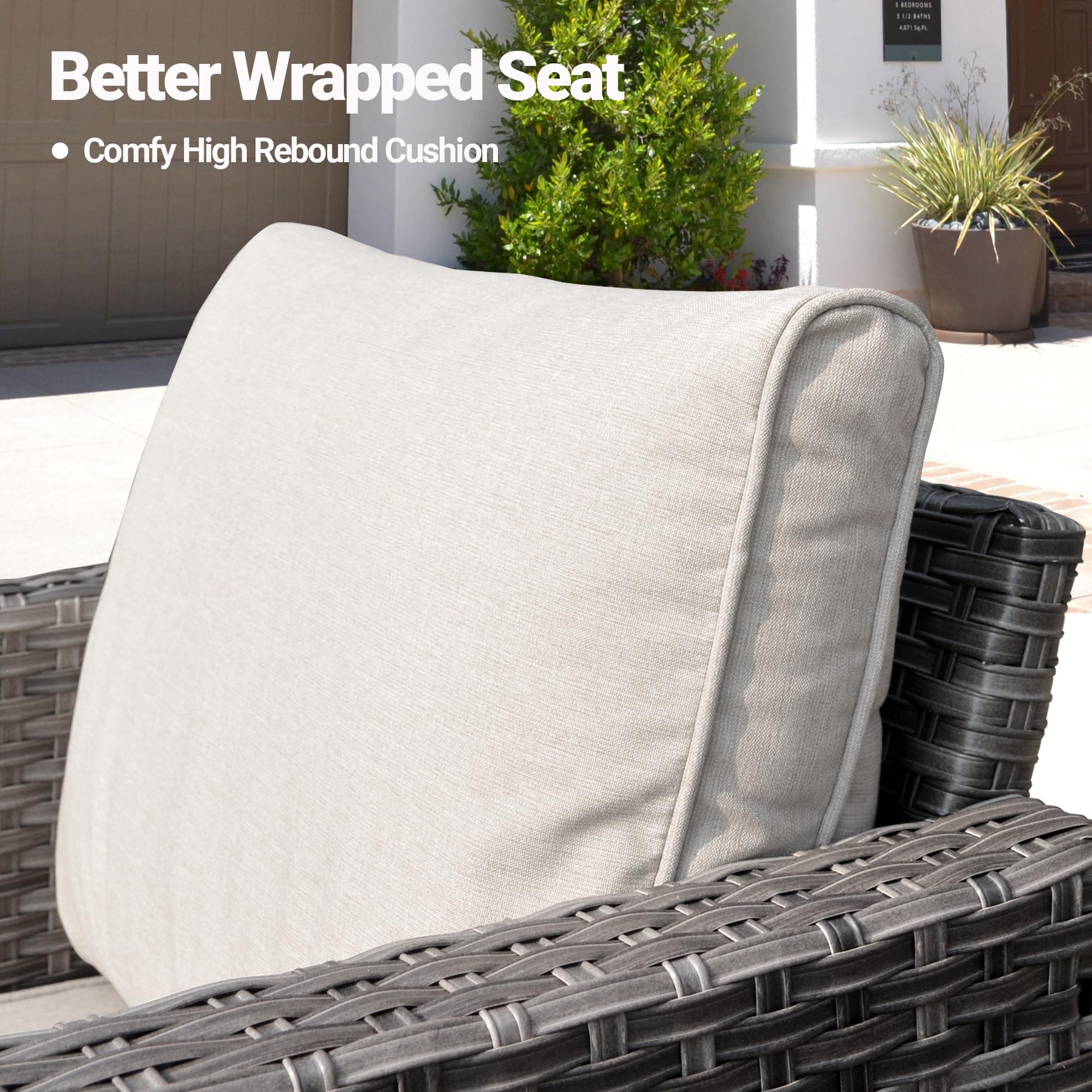 8-Piece Patio Furniture Set with 30