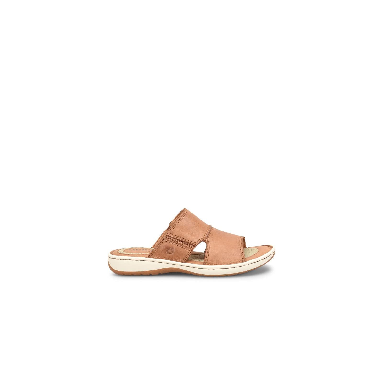 BORN Men's Flores Comfortable Leather Sandals - Lightweight & Breathable for Walking, Beach, and Casual Wear
