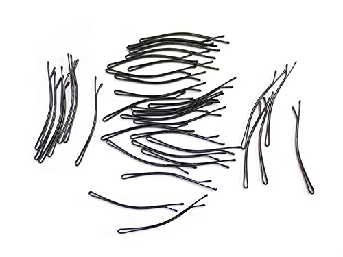 Jay Gopal Fashion Metal Hair Clips & Bobby Pins - 100 Pcs U-Shaped Salon Hairpins for Women (Black) - Perfect for Styling, Updos, Braids & Everyday Hair Accessories