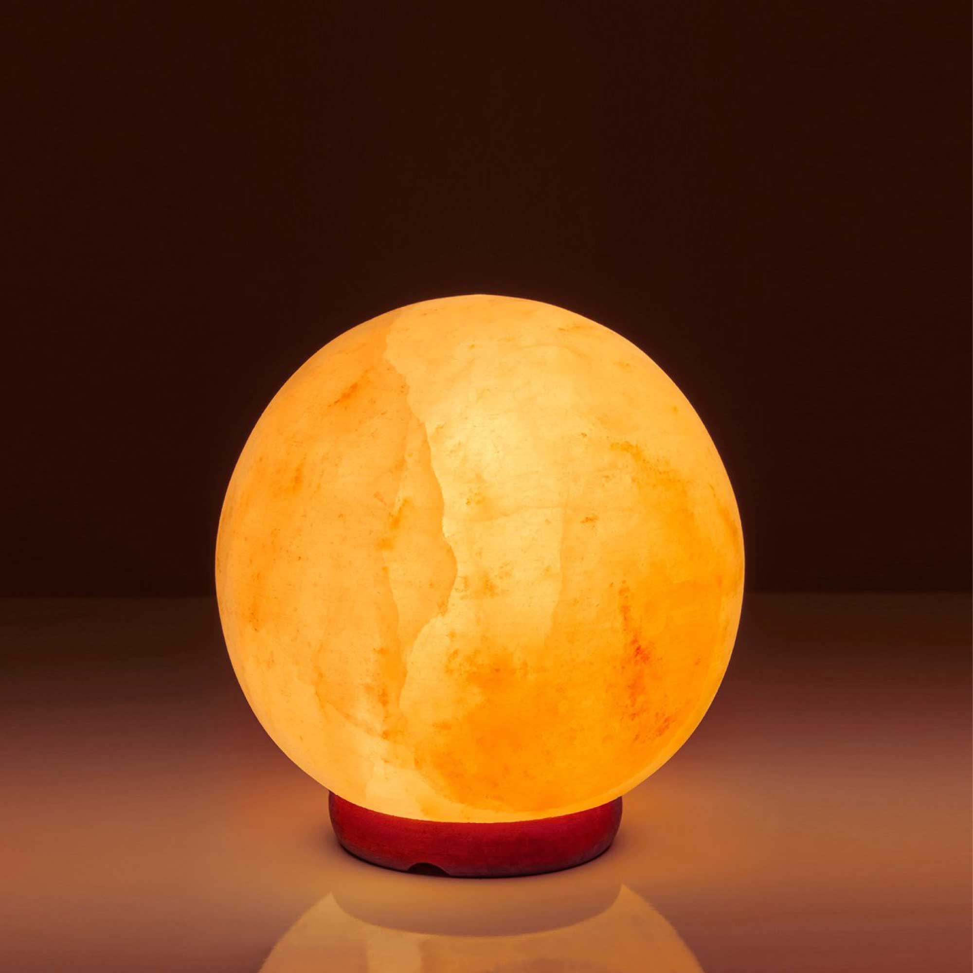 12V 12W Himalayan Pink Salt Lamp - Hand Carved Natural Rock Crystal Night Light with On/Off Switch - Perfect for Bedroom, Yoga Room, Meditation & Relaxation Therapy