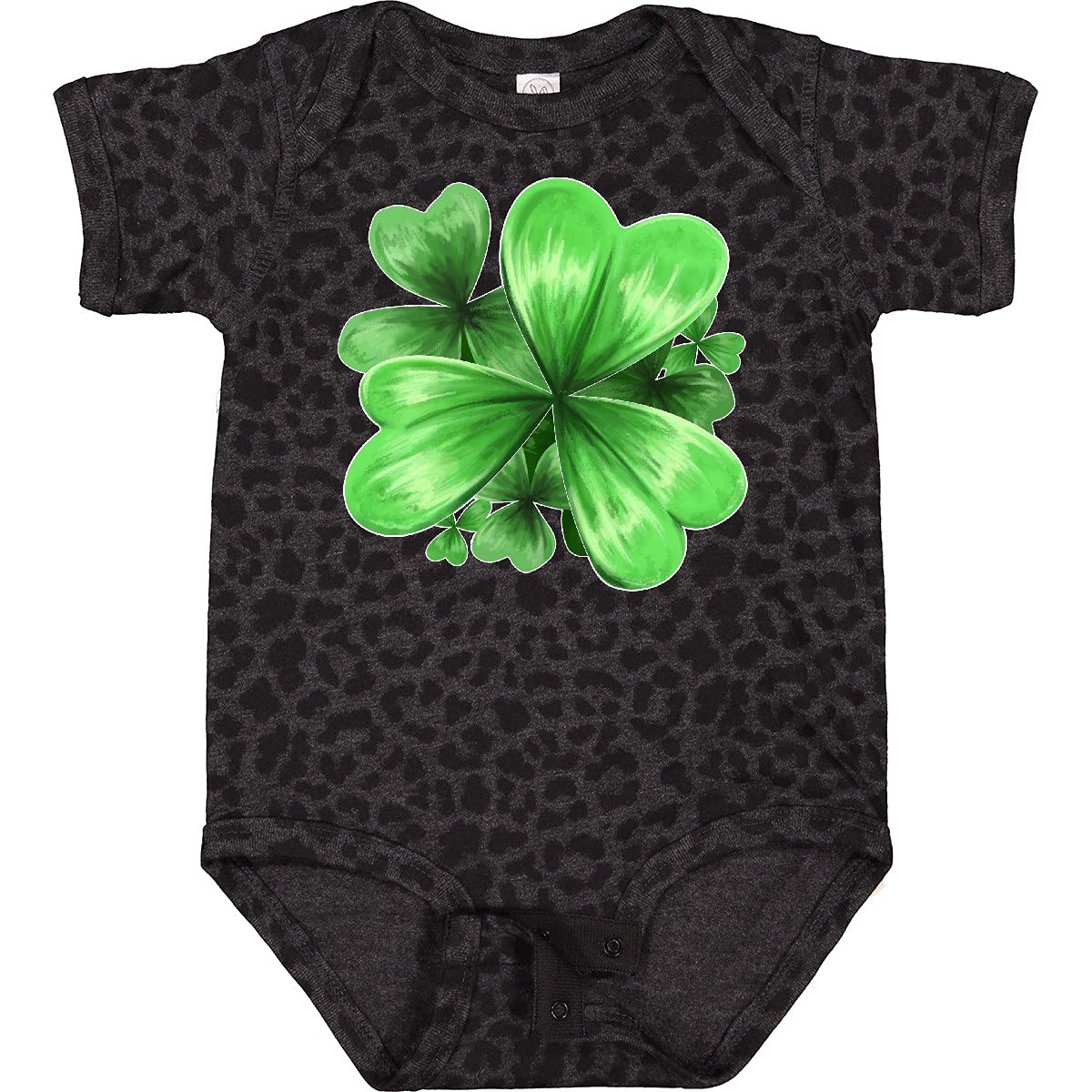Inktastic Painted Clover Patch Shamrocks Baby Bodysuit - St. Patrick's Day Outfit for Boys & Girls - Perfect for Irish-Themed Parties, Family Photos & Holiday Celebrations
