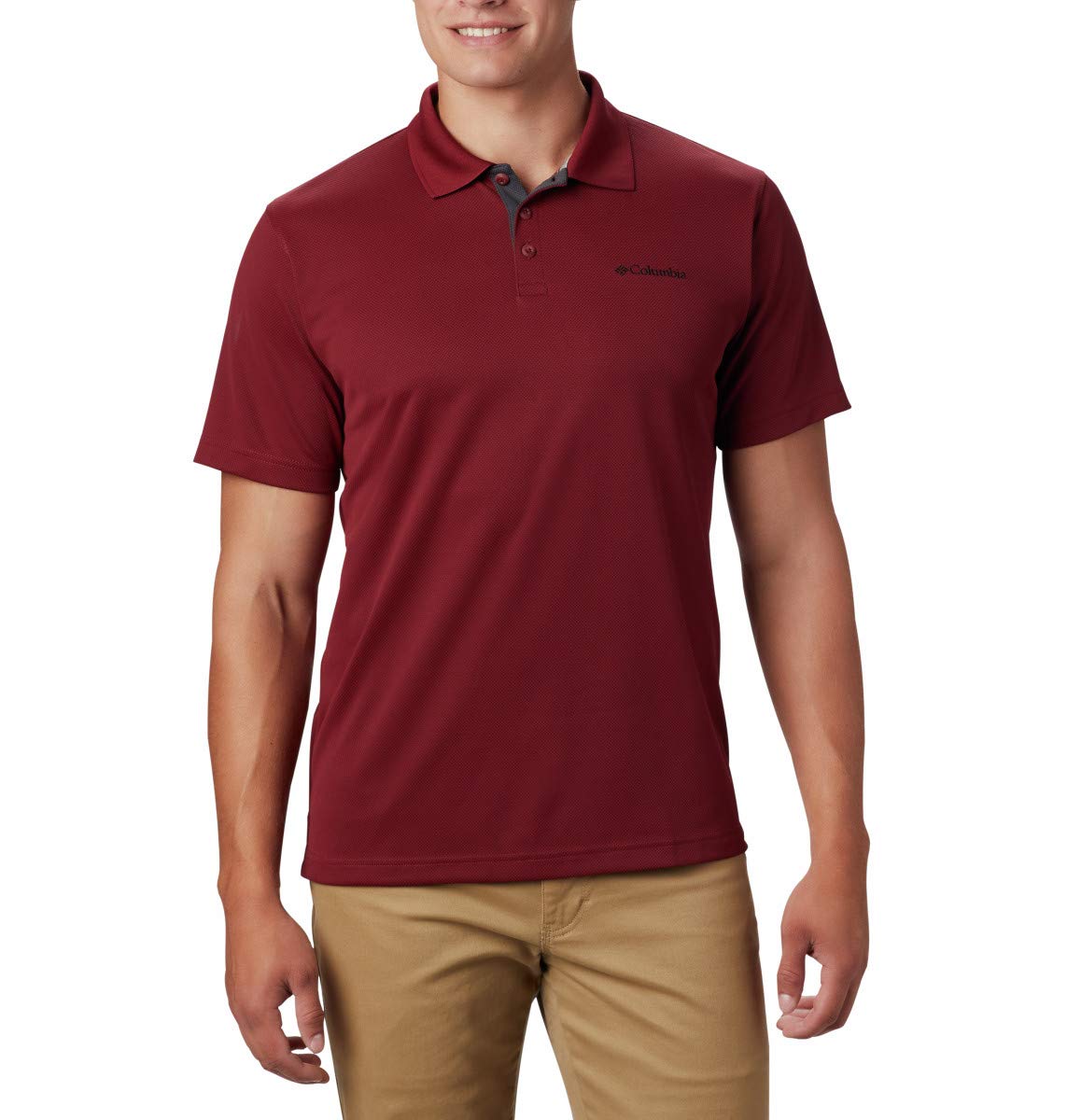 Columbia Men's Utilizer Polo Shirt - Quick-Dry, Moisture-Wicking Performance Shirt for Golf, Hiking & Outdoor Activities