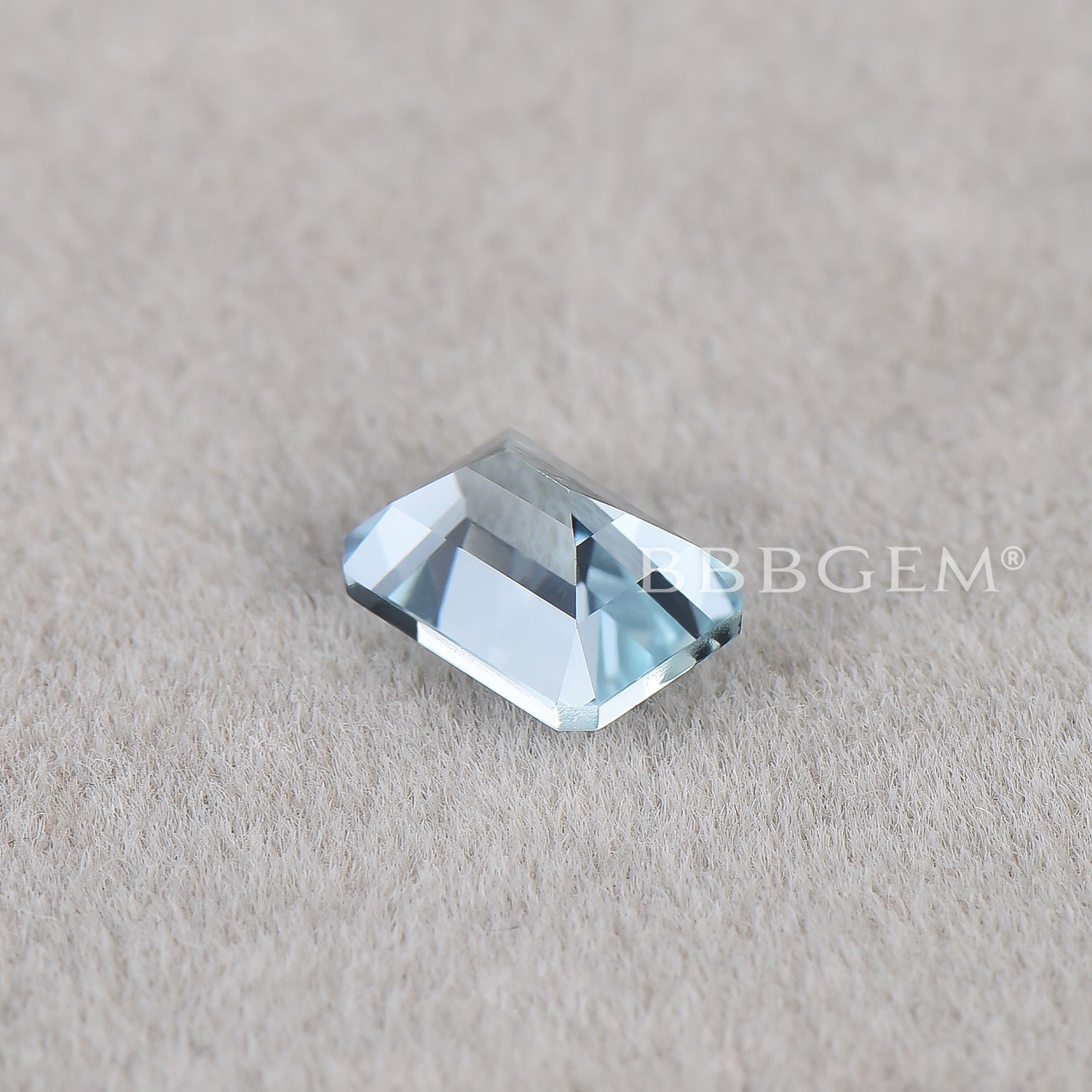 Wholesale Natural Aquamarine Loose Gemstones - Emerald Cut Blue Aquamarine for Jewelry Making, Engagement Rings & Healing Crystals