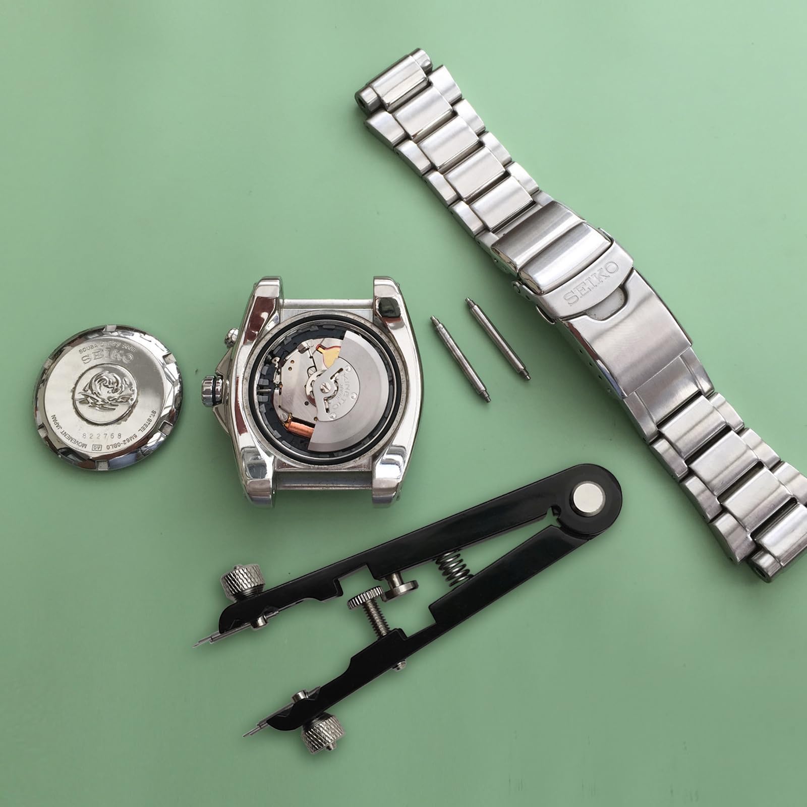 Professional Watch Spring Bar Plier Tool Set with 10 Pins - Watch Band Repair & Removal Kit, Spring Bar Tweezers for Watch Link Strap Adjustment - Perfect for Watch Repair, DIY Jewelry & Watch Maintenance