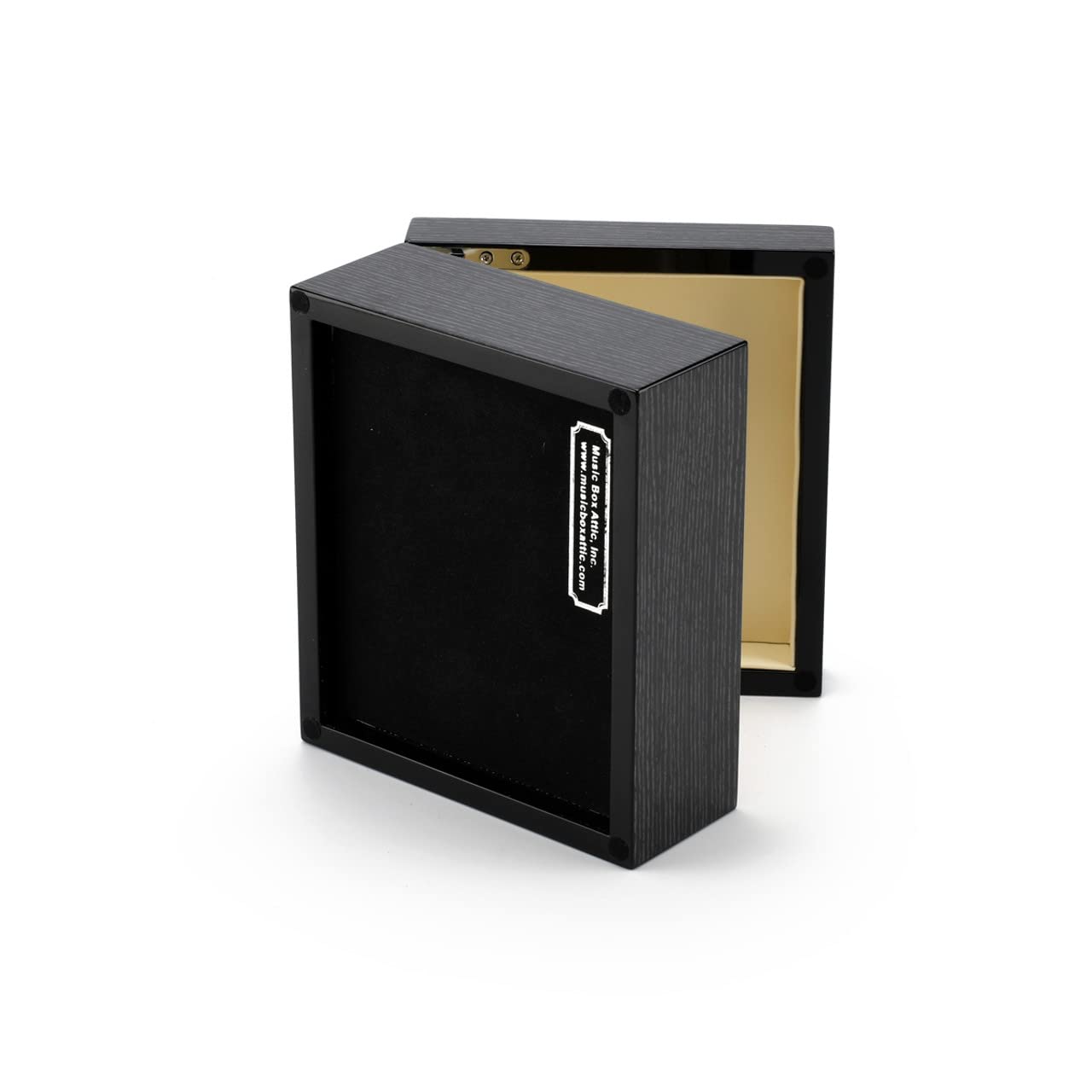 Premium 30-Note Hi-Gloss Black Apricot Finish Jewelry Box - Elegant Jewelry Organizer for Necklaces, Rings & Earrings - Perfect for Bedroom Vanity, Gift Giving & Travel Storage