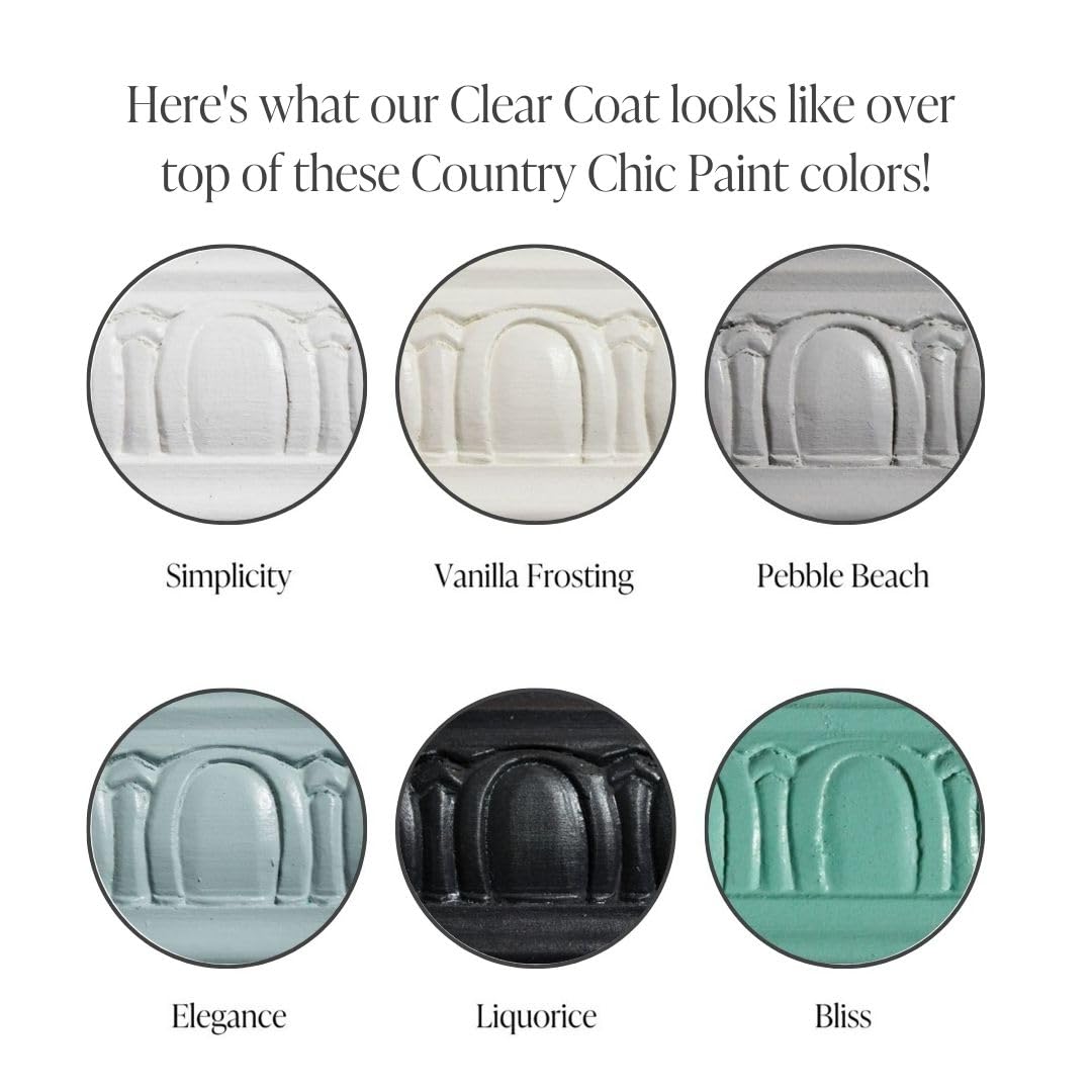 Eco-Friendly Clear Satin Sheen Top Coat (16oz) - Non-Yellowing Waterproof Finish for Chalk Style Wood Furniture Paint - Easy Application - Perfect for DIY Furniture Restoration & Home Decor Projects
