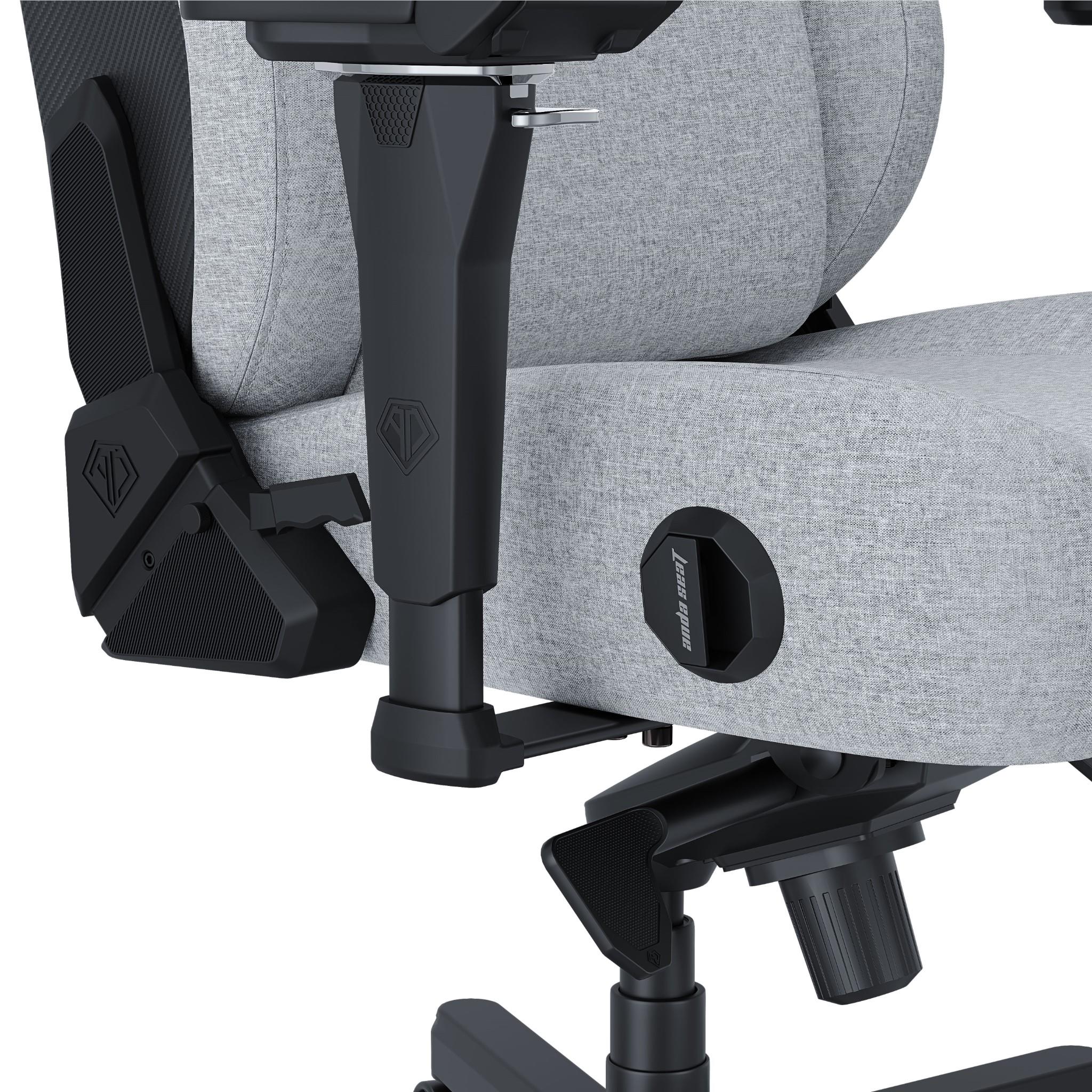 Anda Seat Kaiser 4 Series Premium Gaming Chair - Ergonomic Office & PC Gaming Chair with Adjustable Lumbar Support - Large Size Ash Grey - Perfect for Esports, Streaming & Home Office Work